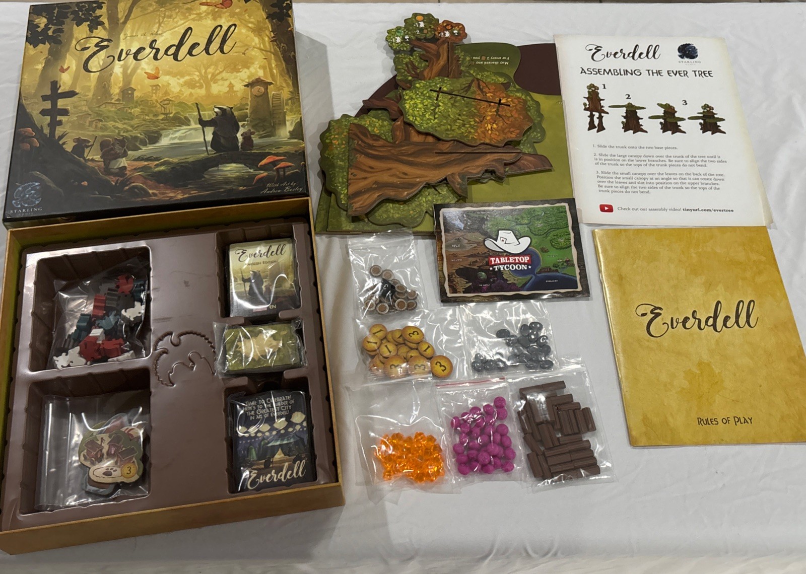 Everdell 3rd Ed., Board Game Starling Games, 2022 (Played 1x) All PCs Counted
