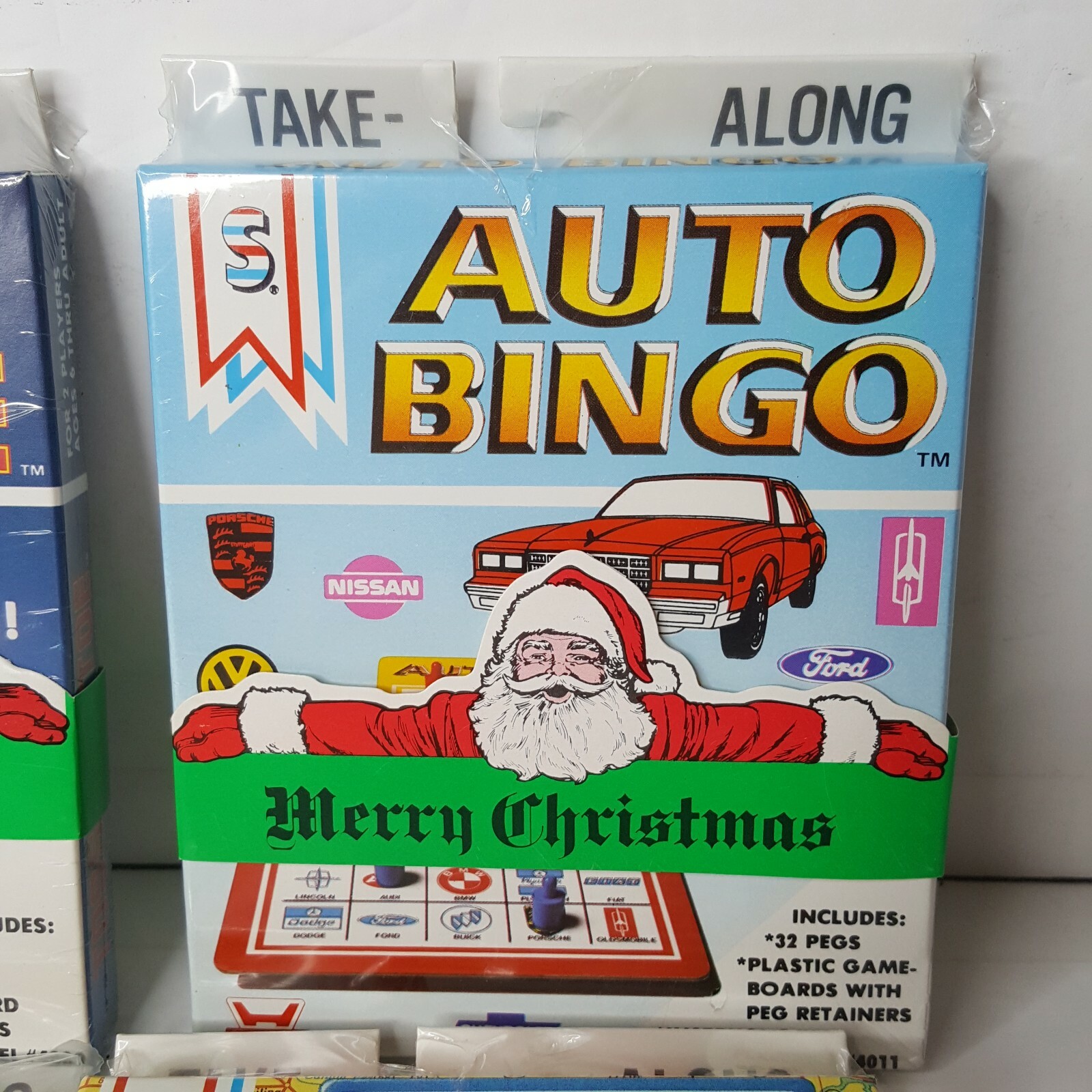 Travel Auto Bingo Triangle Toss Tac Toe VTG Handheld Roadtrip Games NOS Sealed