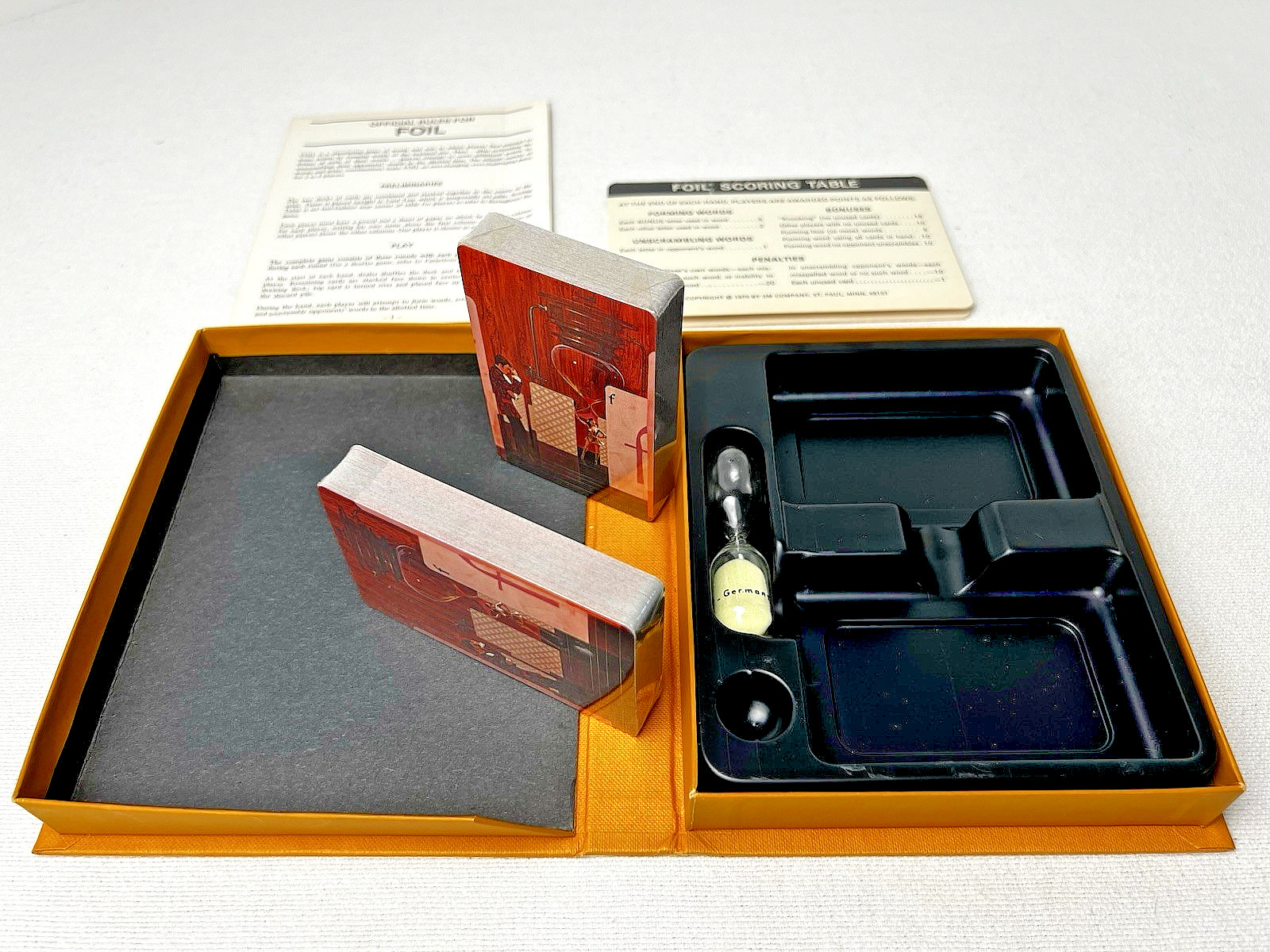 FOIL – 3M Gamette: GAME OF WORDS ‘N WITS, 1970 Game, COMPLETE – Cards in Shrink
