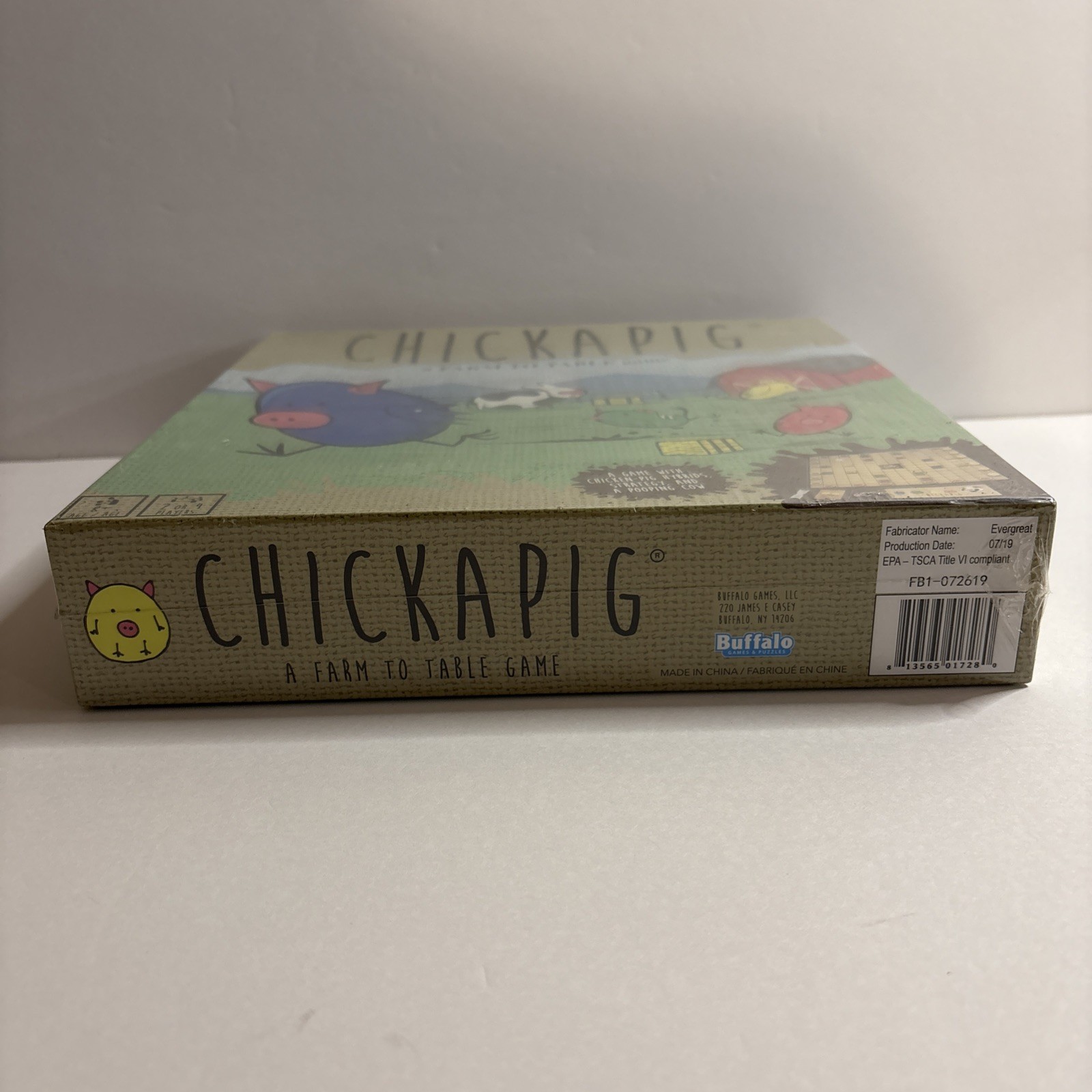 Chickapig Board Game, A Farm To Table Game From Buffalo Games, 2 or 4 Players 8+