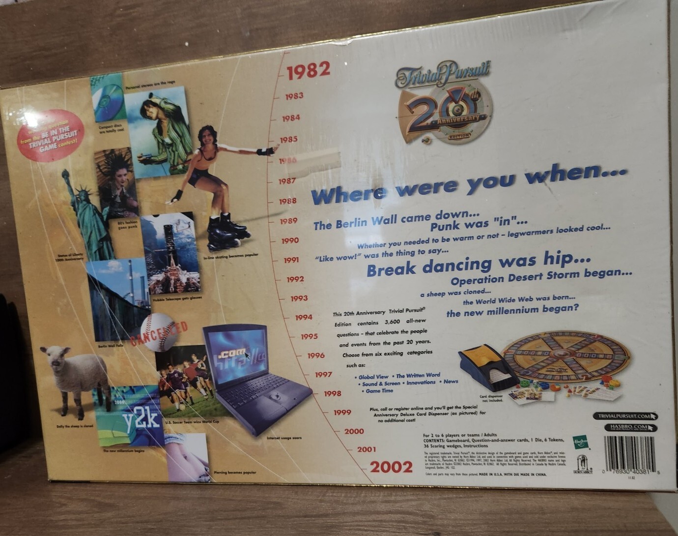 TRIVIAL PURSUIT 20th Anniversary Edition Family Board Trivia Game Sealed Hasbro