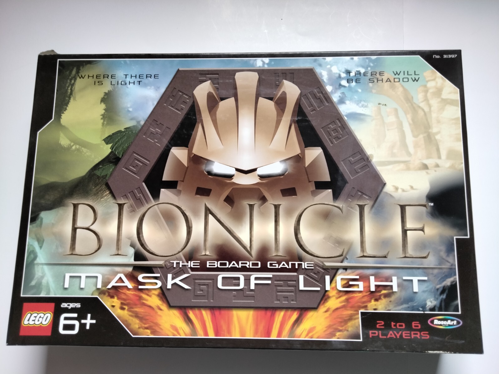 Bionicle Mask Of Light The Board Game Lego AGES 6 UP 2 TO 6 PLAYERS -YEAR 2003