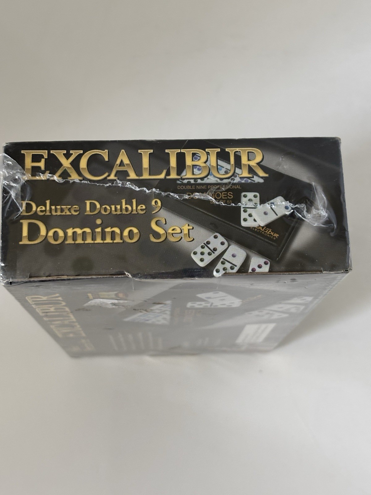 Excalibur Deluxe Double 9 Domino Set, Unused in Original Shrink-Wrap