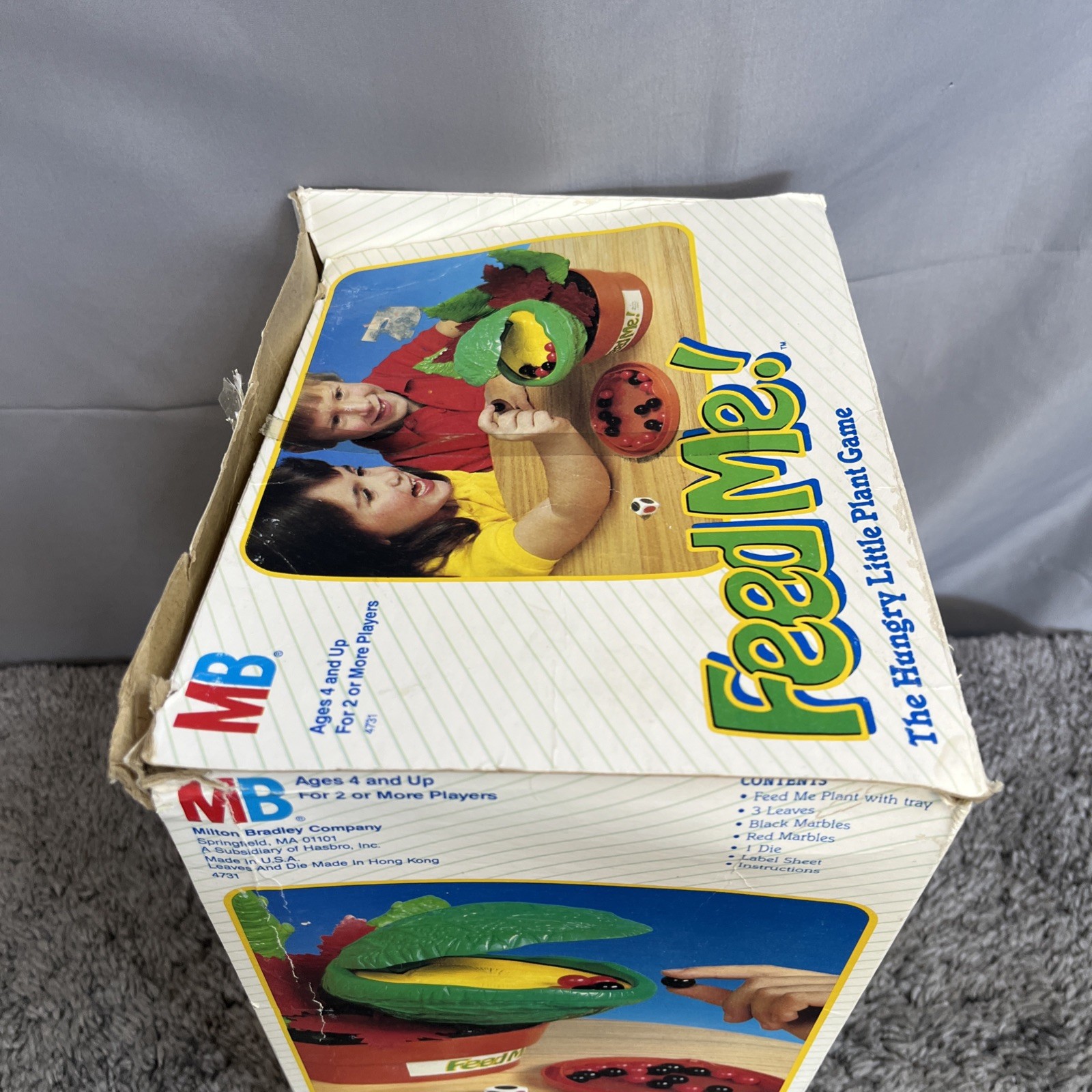 1987 Milton Bradley Feed Me! Hungry Little Plant Game Little Shop of Horrors Vtg