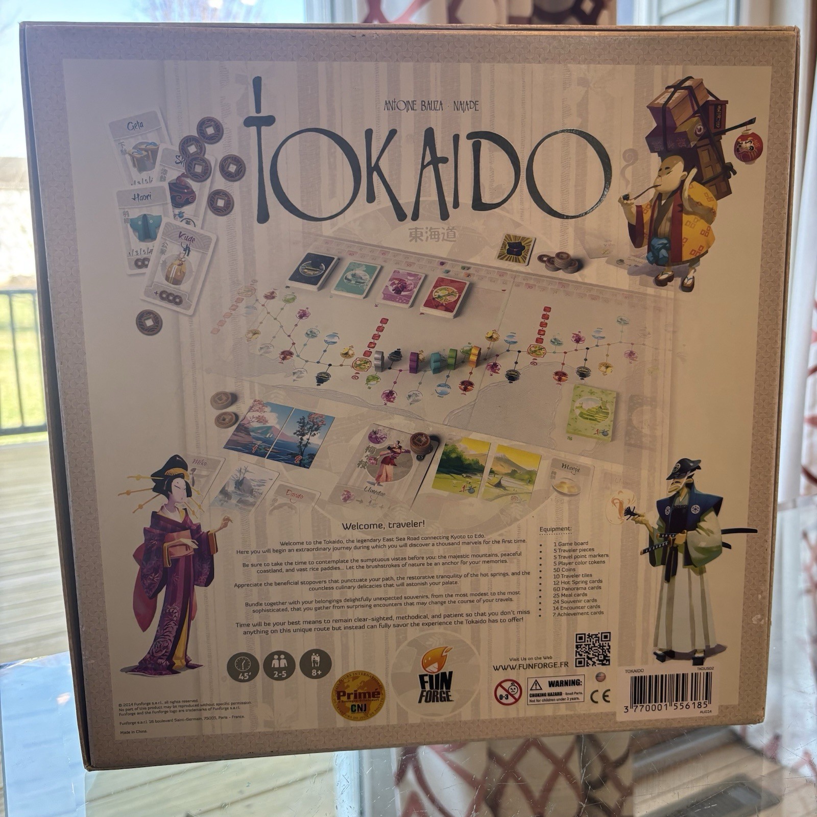 TOKAIDO Antone Bauza Naiade Fun Forge Game See Note