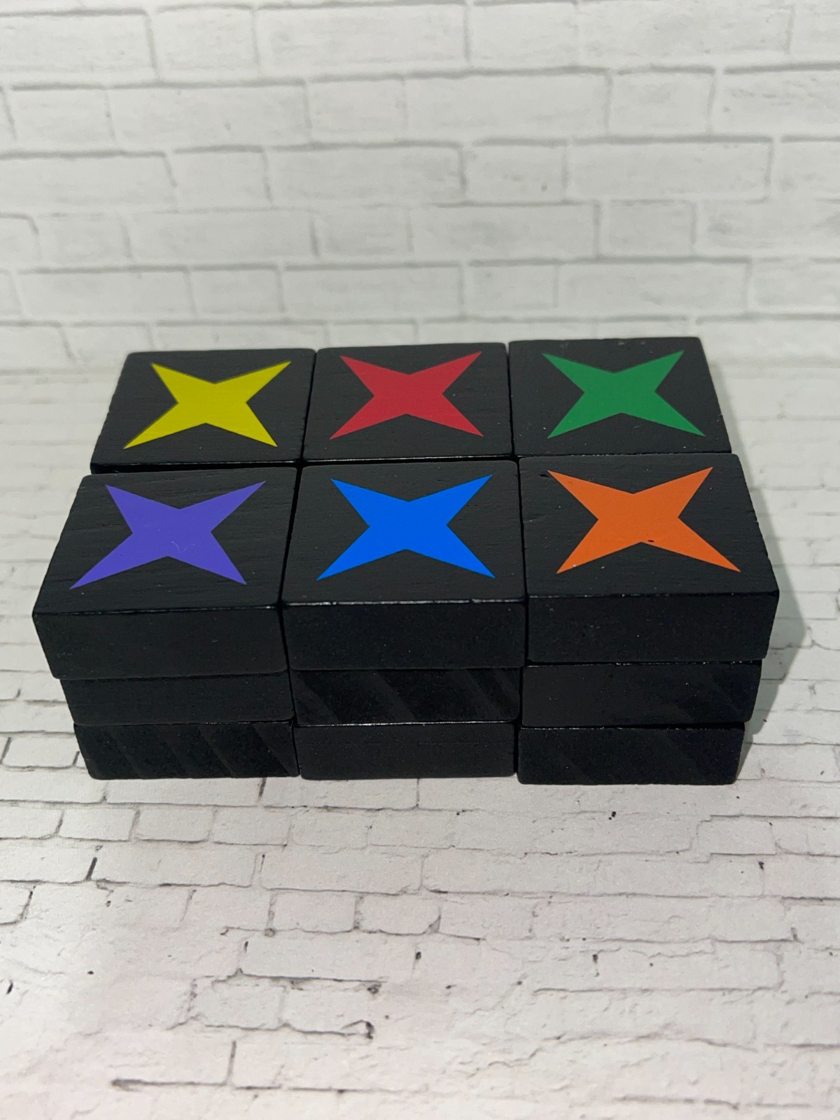 2006 Qwirkle Replacement lot of (3) – FOUR POINT STAR RED