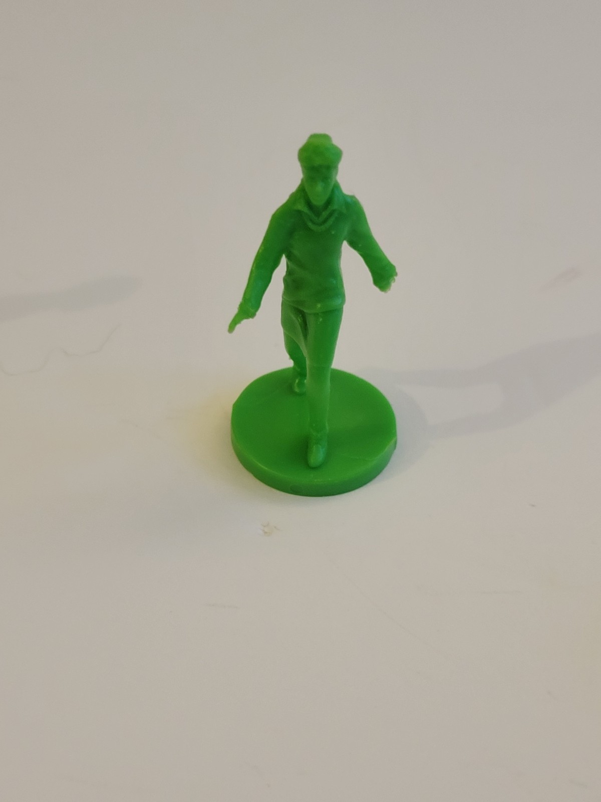 1989 Vintage Mall Madness Board Game Replacement Parts Green FeMale Figure