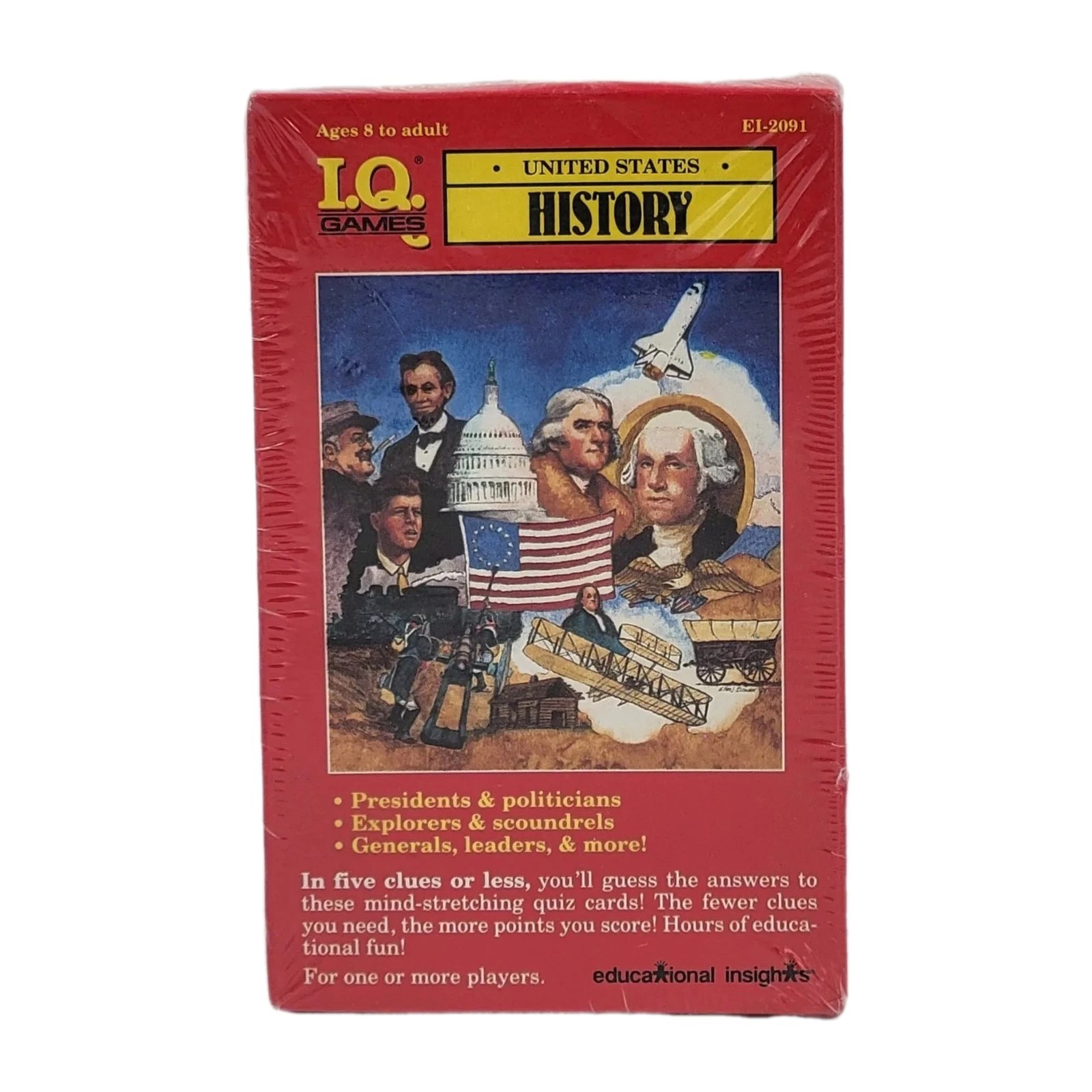 IQ Games United States History I.Q. Games New! Sealed!Vintage 1991