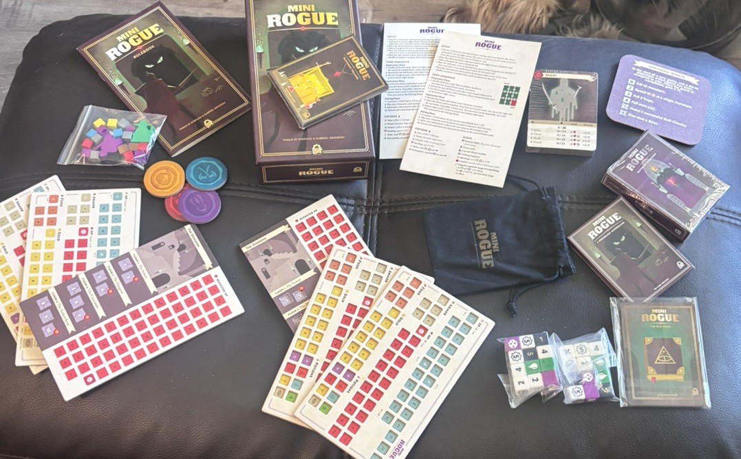 Mini Rogue Complete Collection + 4 Sealed Expansions Promo Dice Bag Kickstarter