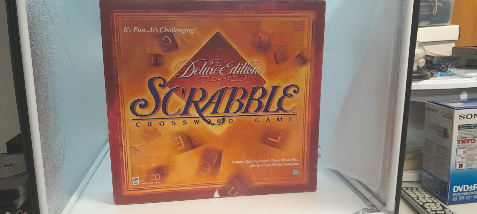 Milton Bradley 4034 Scrabble Deluxe Edition Board Game 1999