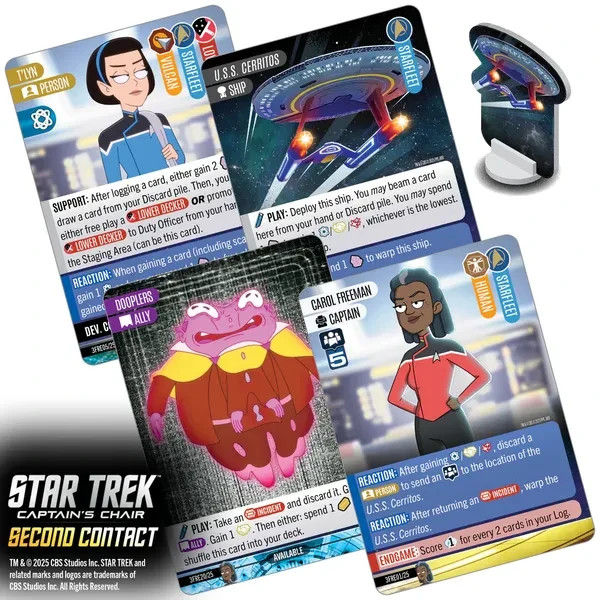 Star Trek: Captain’s Chair Second Contact – Deck Building Game Expansion