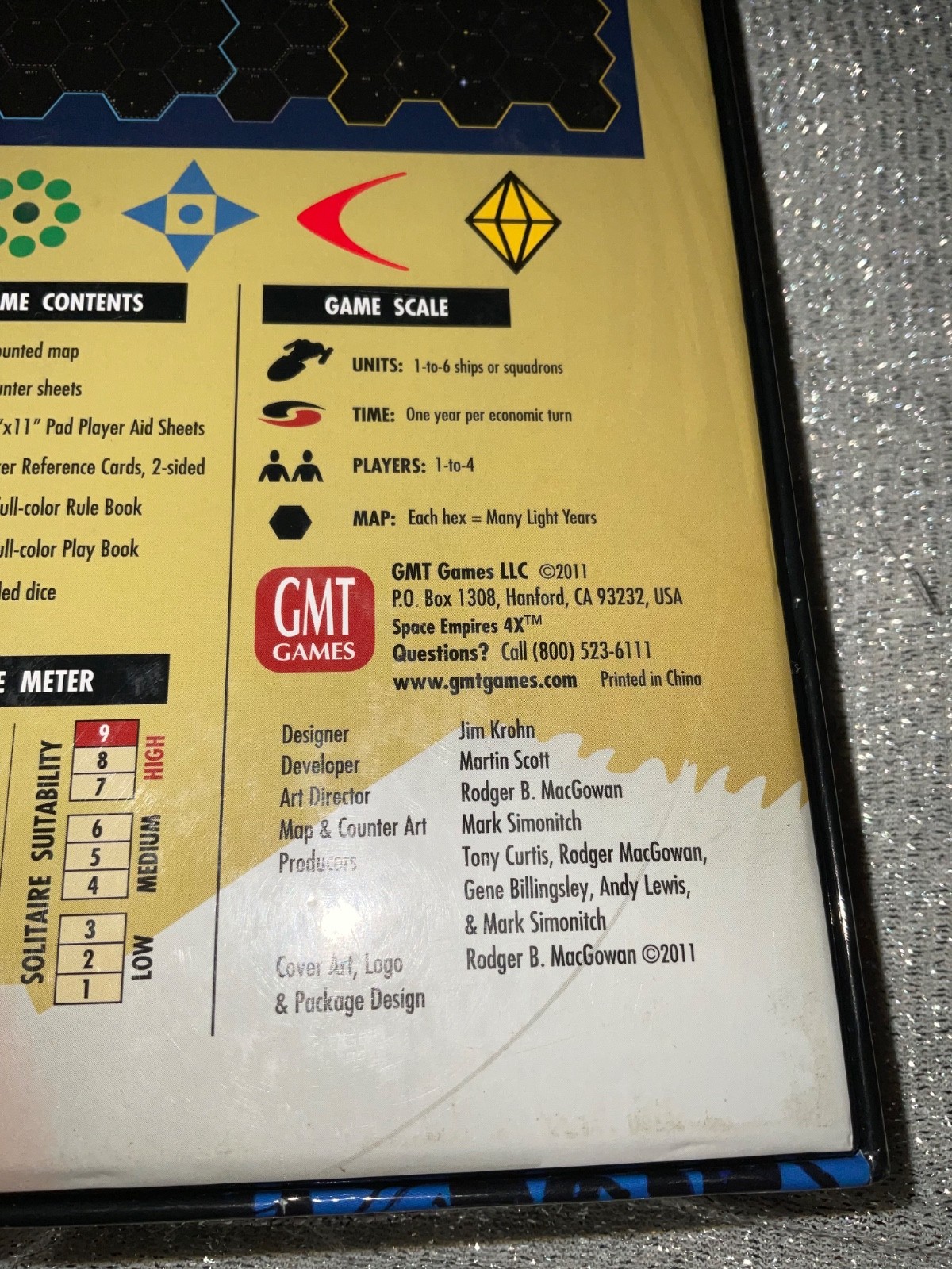 Space Empires 4X – GMT GAMES – DICE MISSING – See Pics Good Cond Incomplete