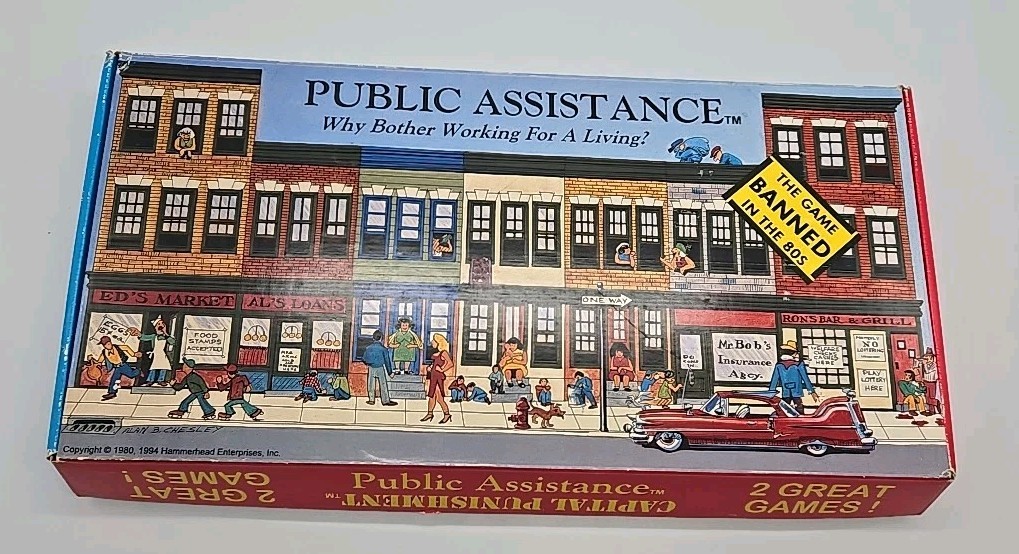 Public Assistance Capital Punishment Board Game 2 In 1 – 99.9% Complete 1994