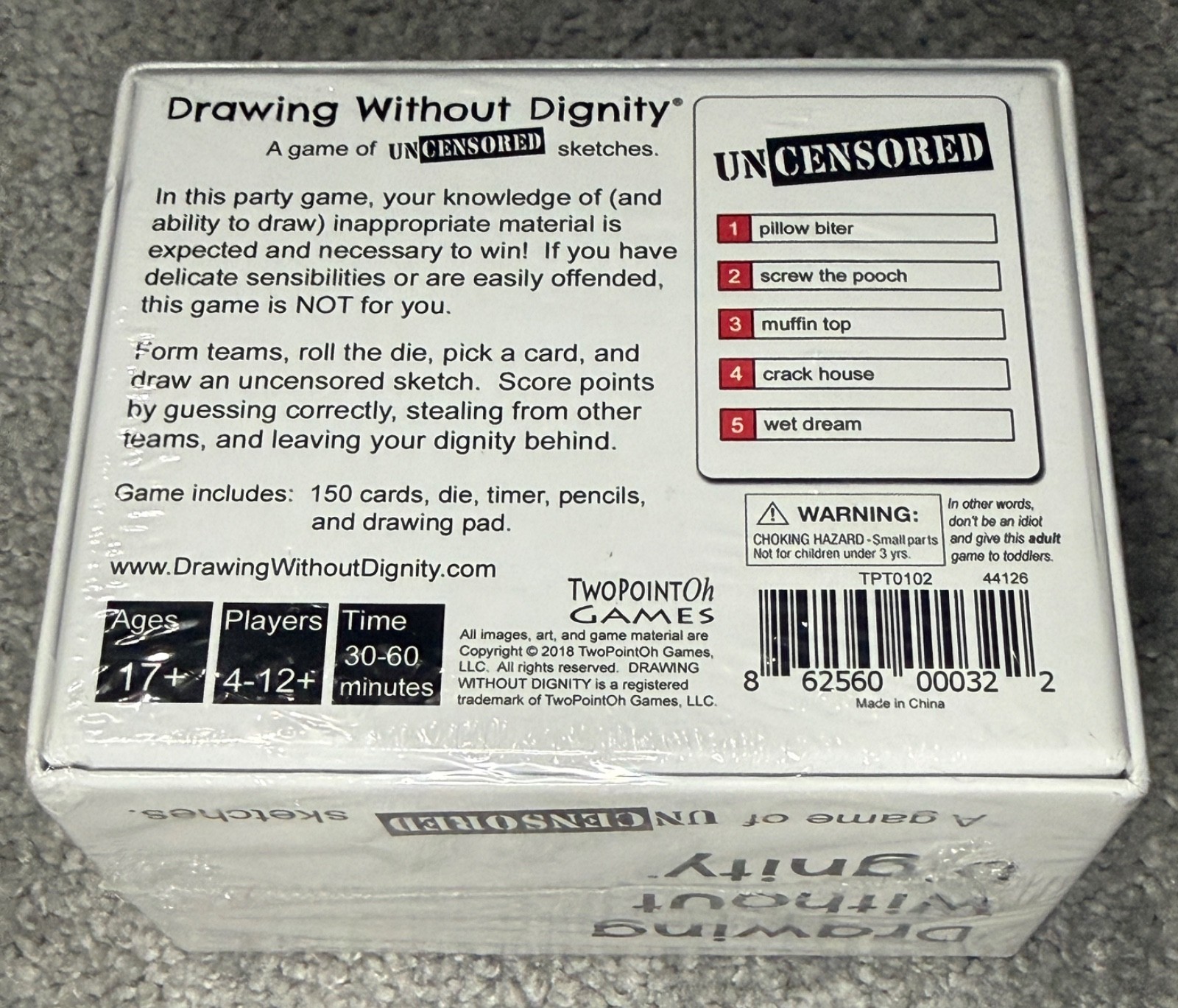 Drawing Without Dignity A Game of Uncensored Sketches Adult Pictionary NEW
