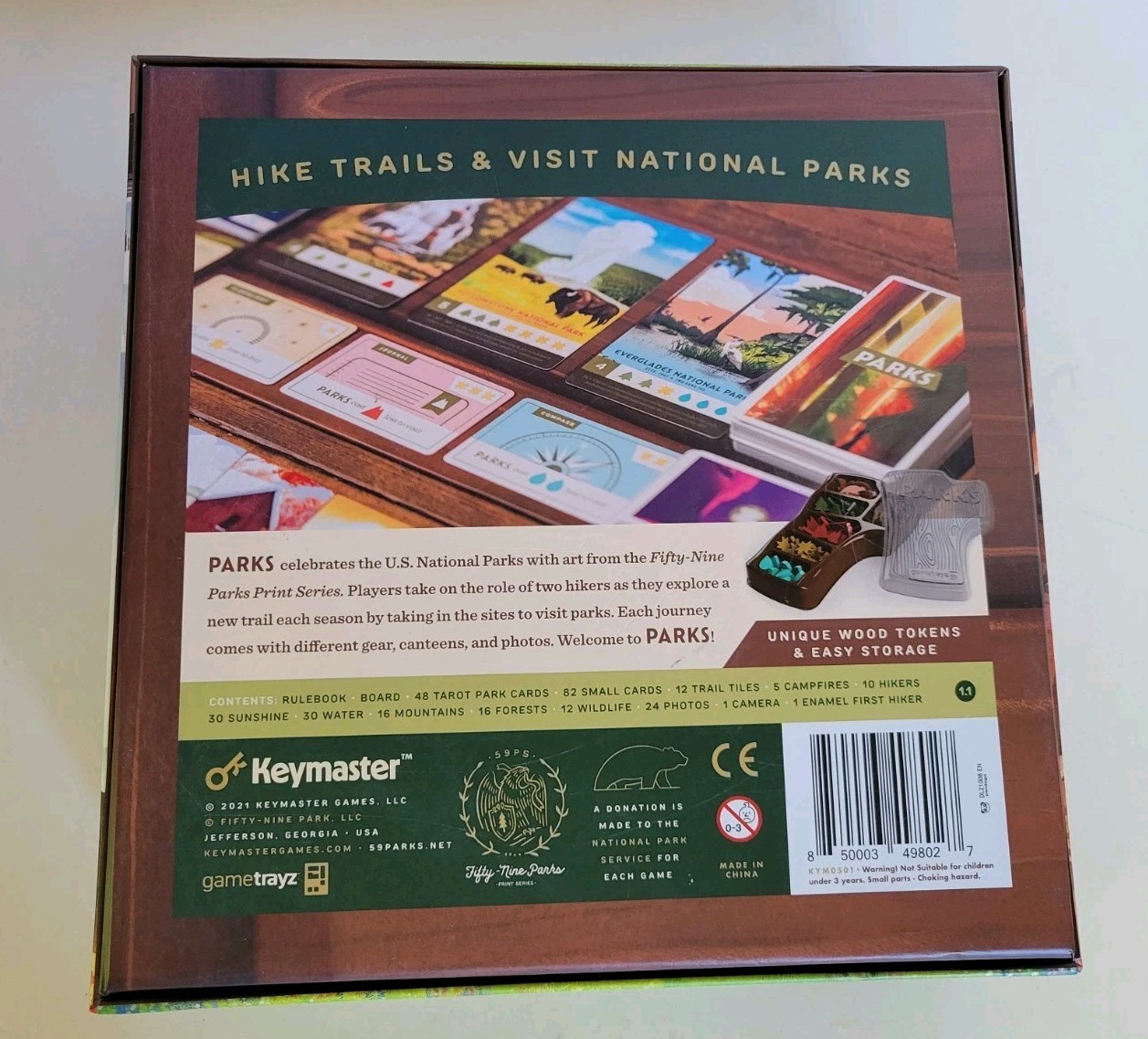 PARKS Keymaster Games Board Game 1st Edition First Complete Excellent KYM0501