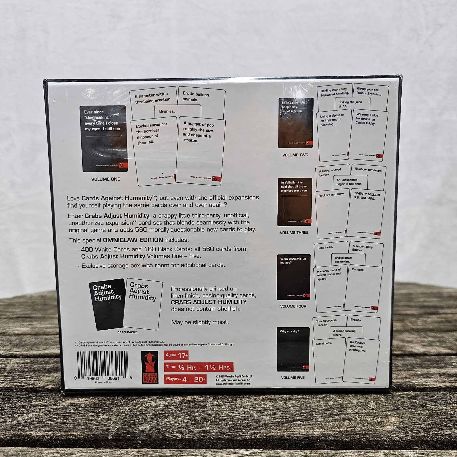 Crabs Adjust Humidity Omniclaw Edition Volumes 1-5 Expansion Cards