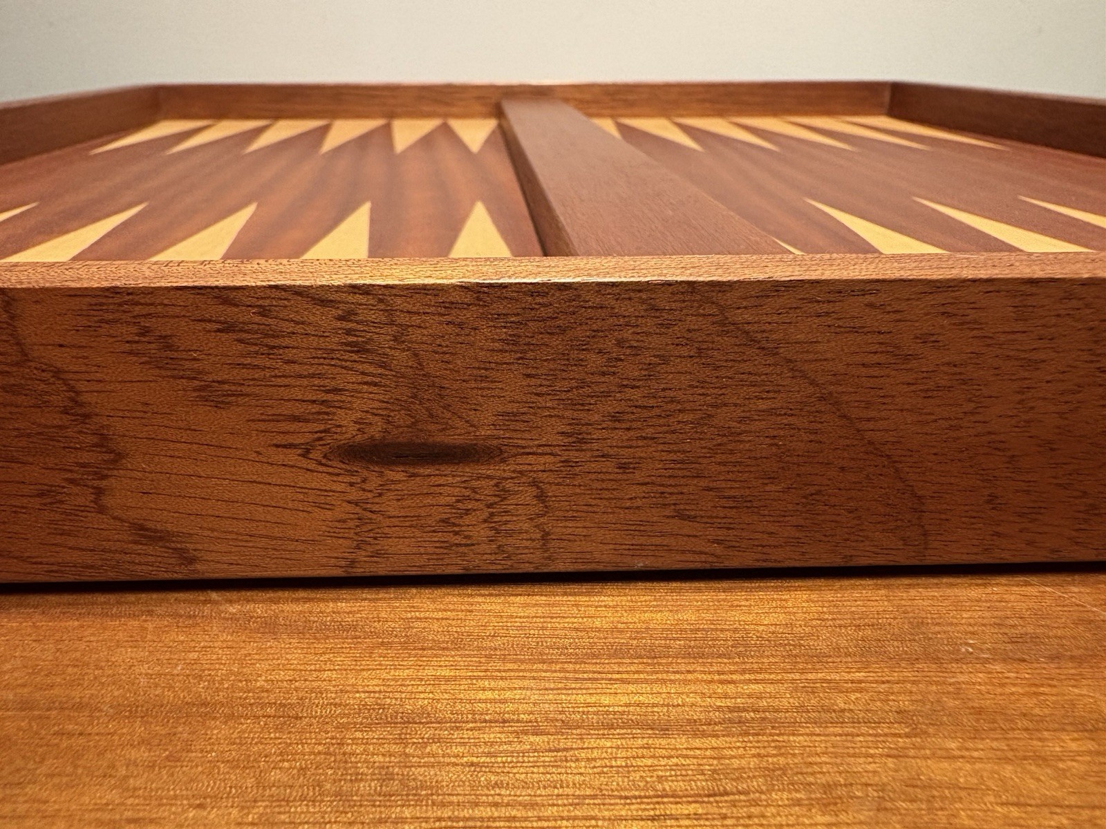 German Handmade Wooden Backgammon Set – Complete – Andreas Kölsch