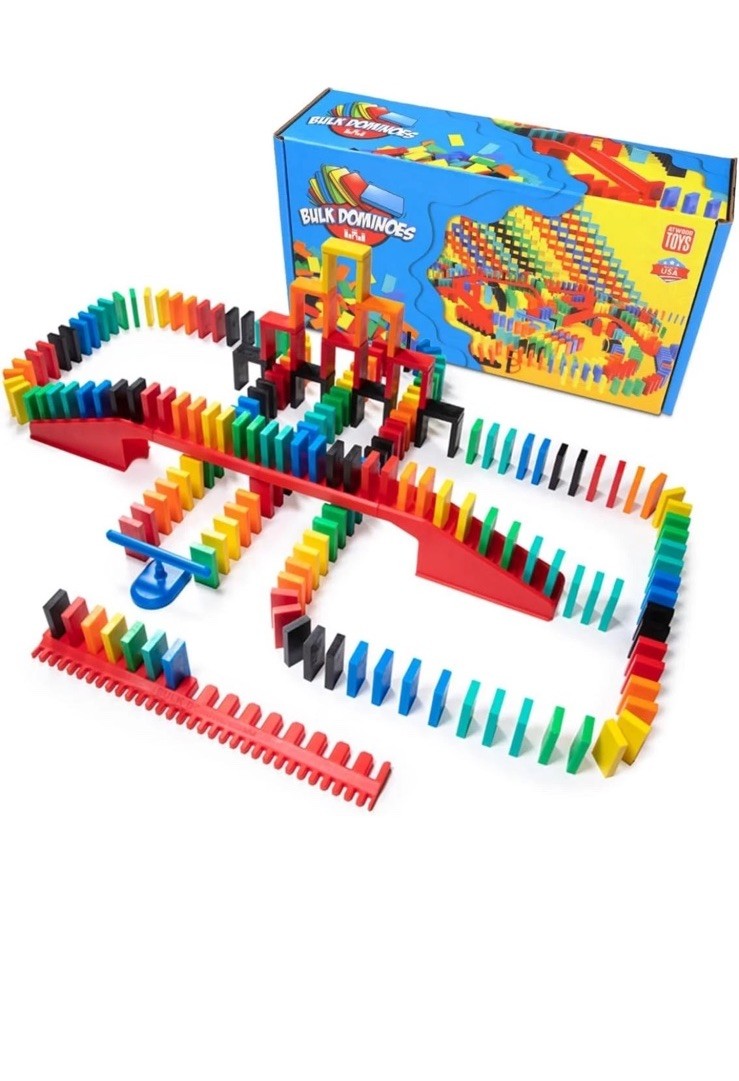 Bulk Dominoes Pro-Domino Kit | Set, STEM STEAM Small Toys, Family…