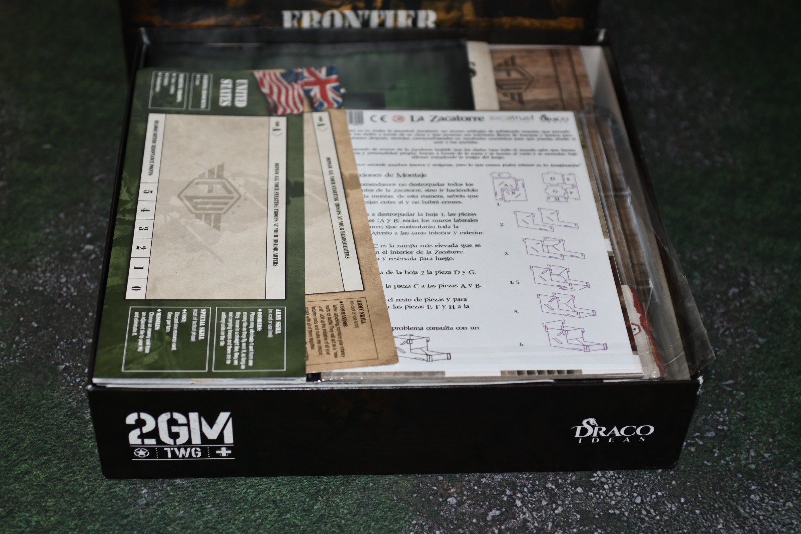 Frontier Wars: Board Game (Kickstarter) W/ France/Japan & Solo Mode Vg (BoxDmg)