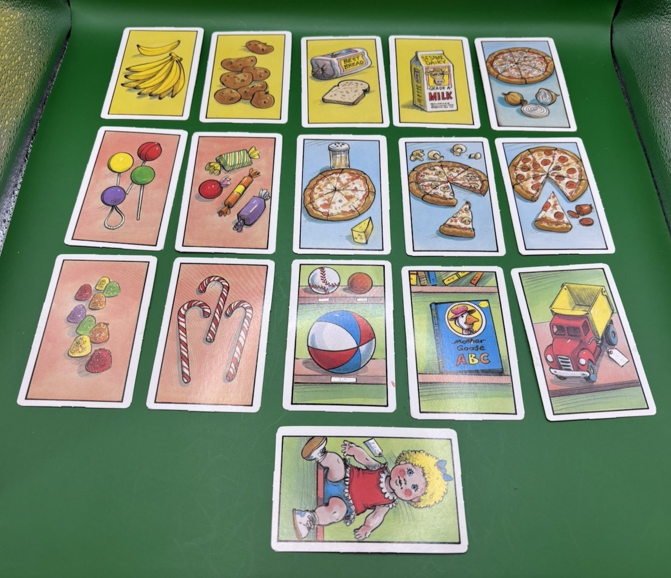 1987 Sesame Street Floor Games for Growing Replacement Part – 16 Product Cards