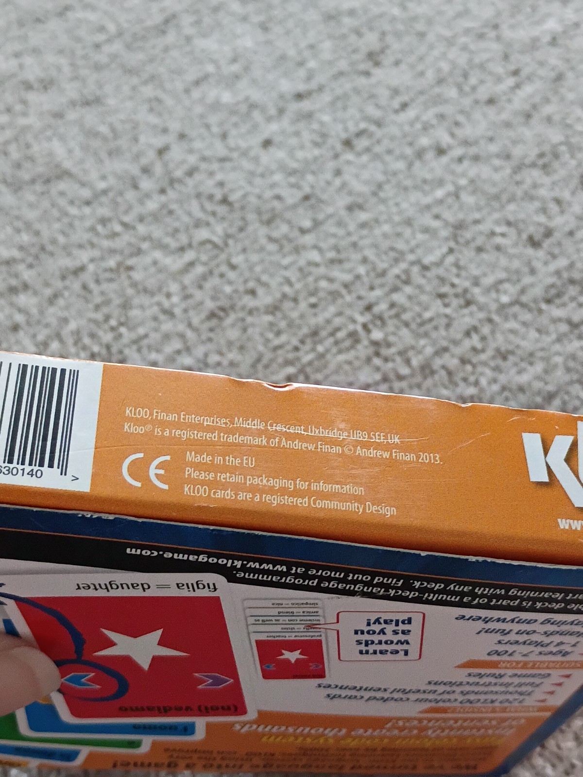 NEW KLOO Learn to Speak Spanish Games Places & Travel – Pack 2 Double Deck 1&2