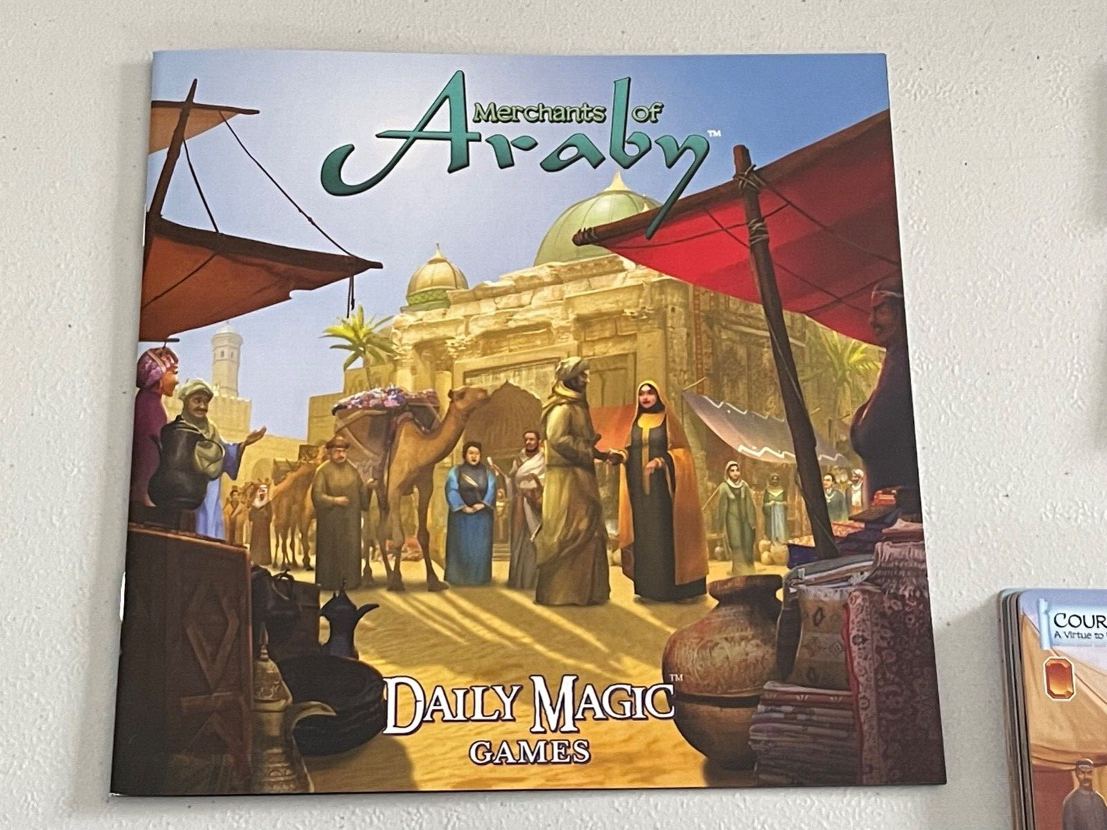 Merchants of Araby Kickstarter Board Card Game Used Daily Magic Games 2016 Nice