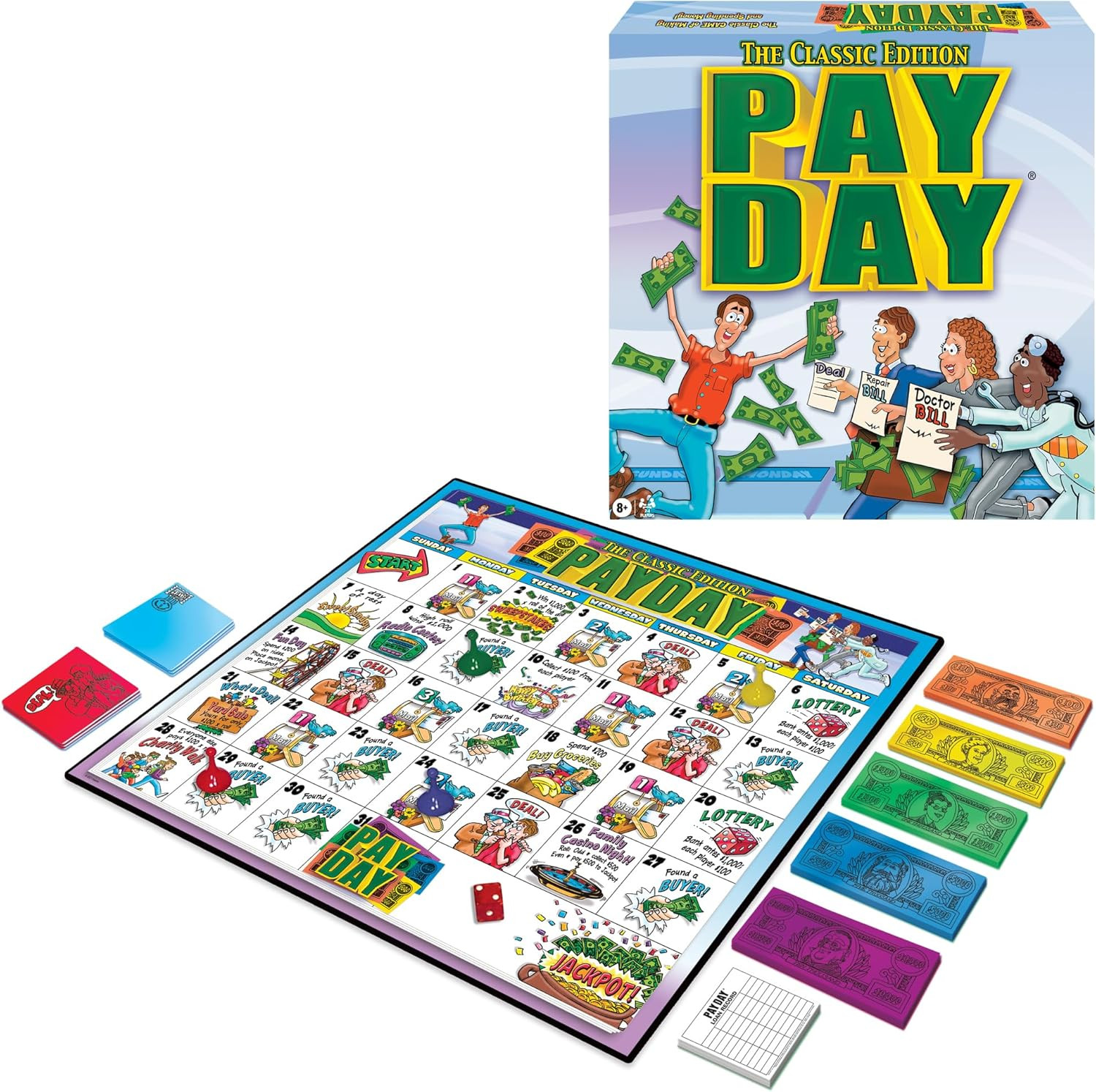 The Game of Pay Day with Popular 1970’S Artwork by Games USA, Where Players Mak