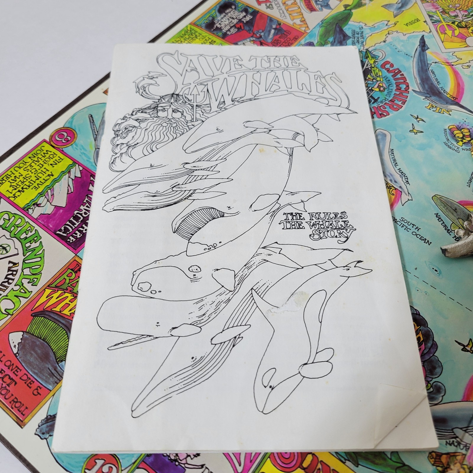 Vintage Animal Town Game Co Save The Whales Board Game 1978