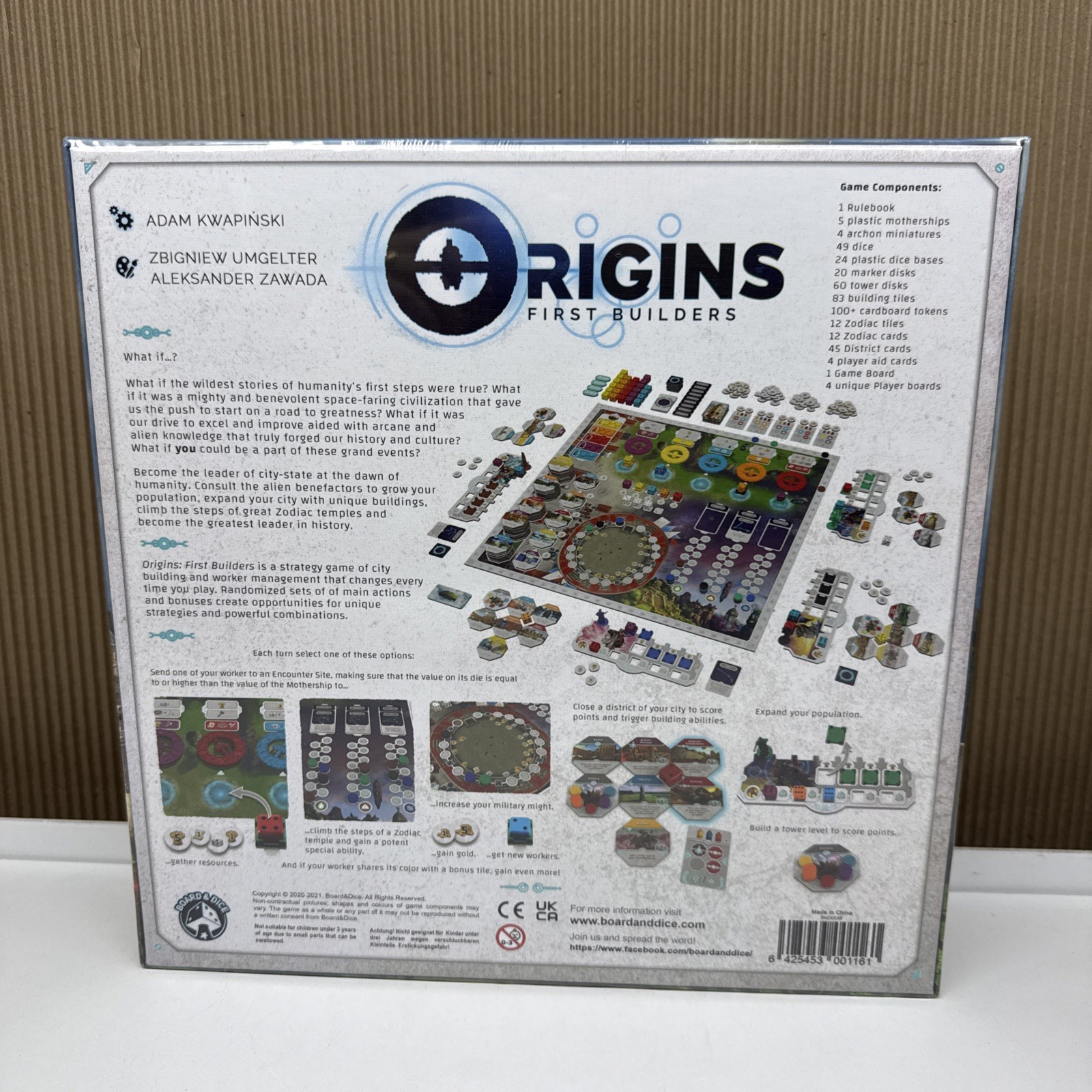Board & Dice Historical Games Origins – First Builders (NIS) Strategy Board Game