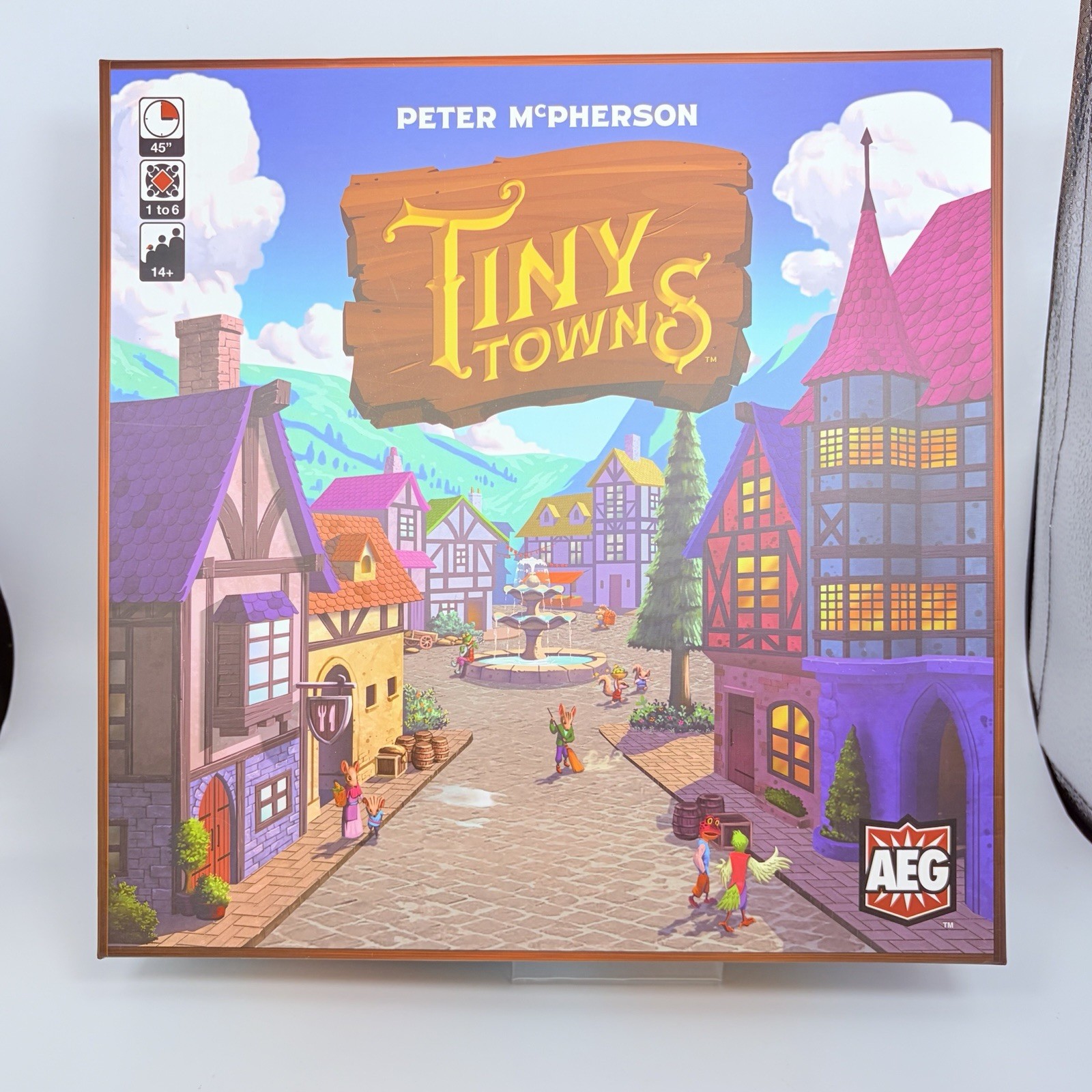 TINY TOWNS Board Game City-Building Strategy COMPLETE 2019 Excellent Ages 14+