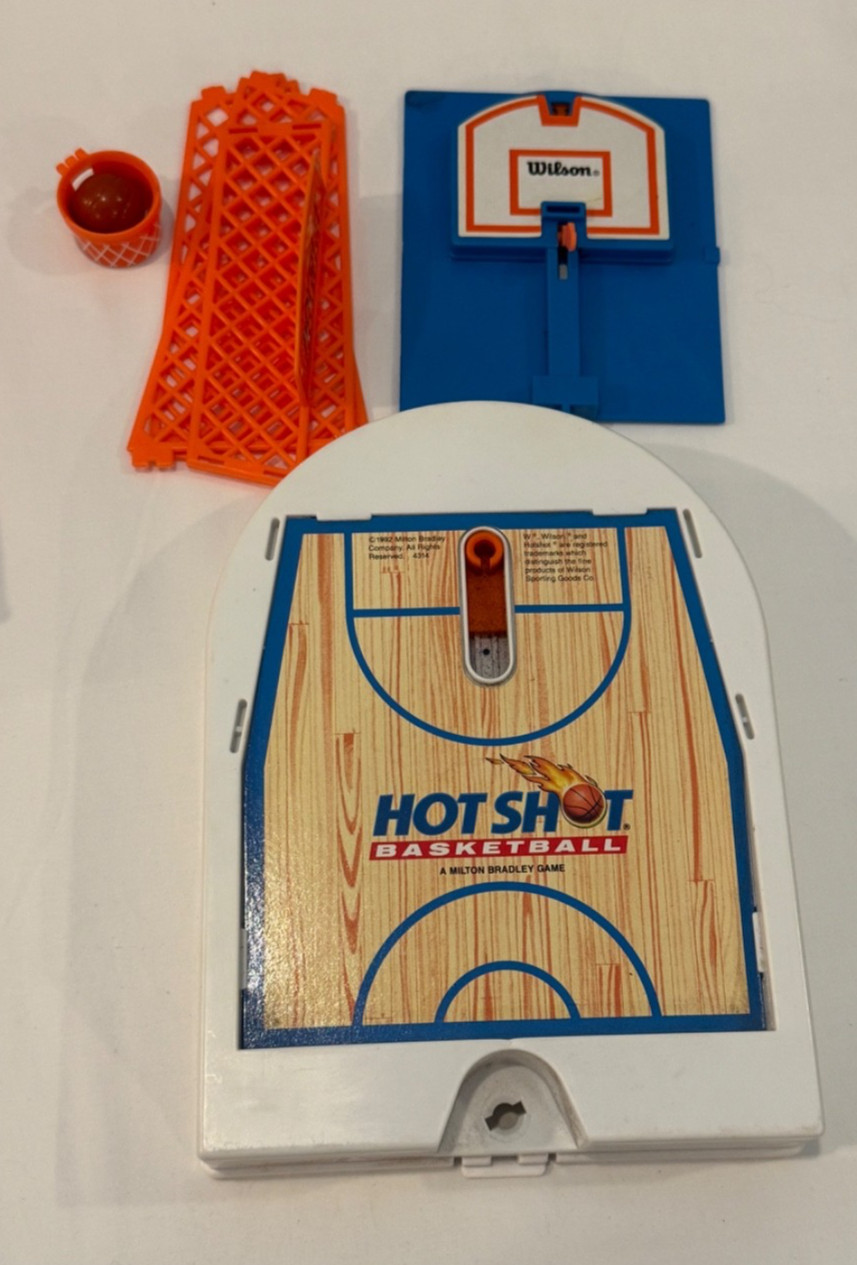 Hot Shot Basketball Milton Bradley Travel Games (Incomplete – no shooter) 1990s