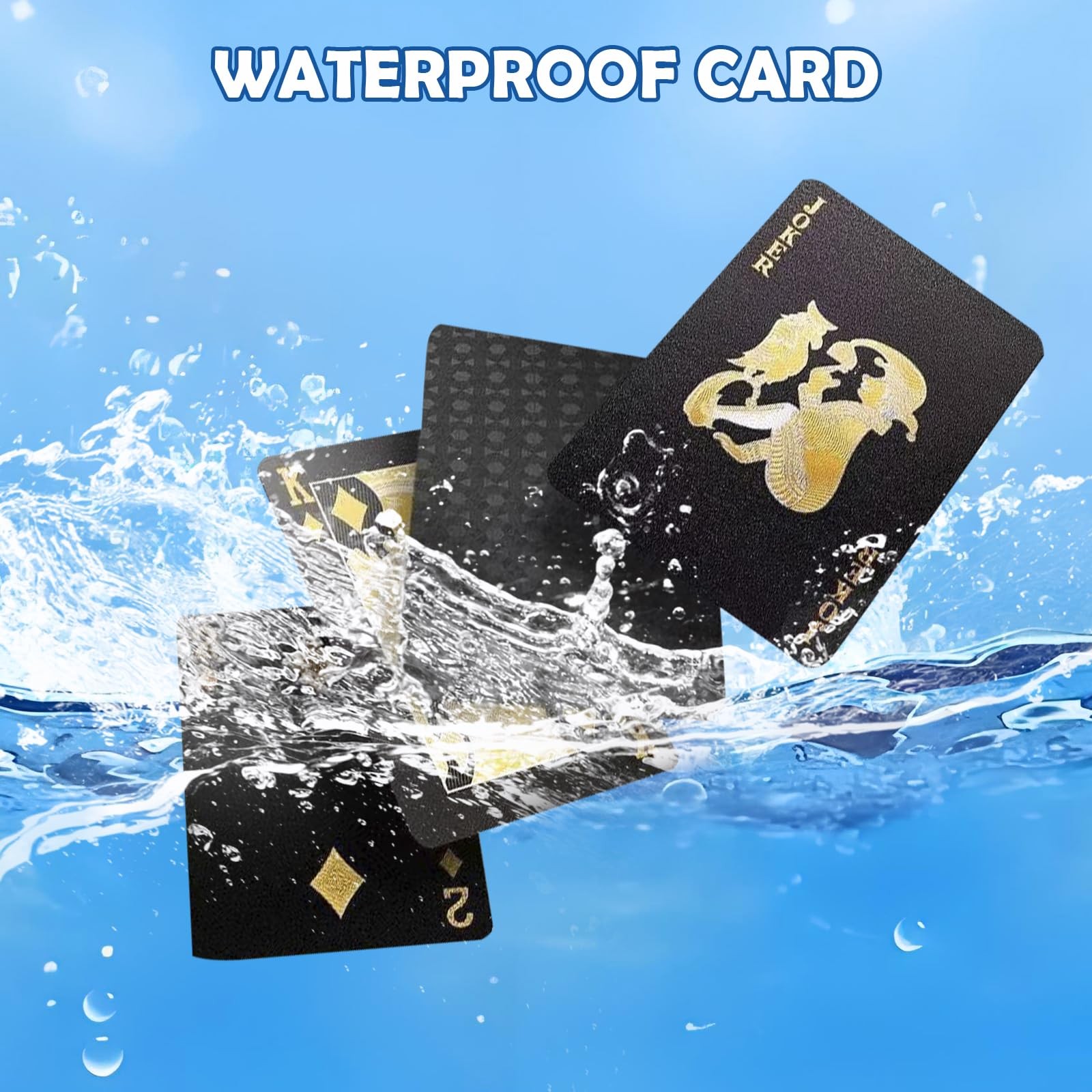 2 PCS Floating Pool Game Table with Waterproof Playing Cards for Summer Pool …
