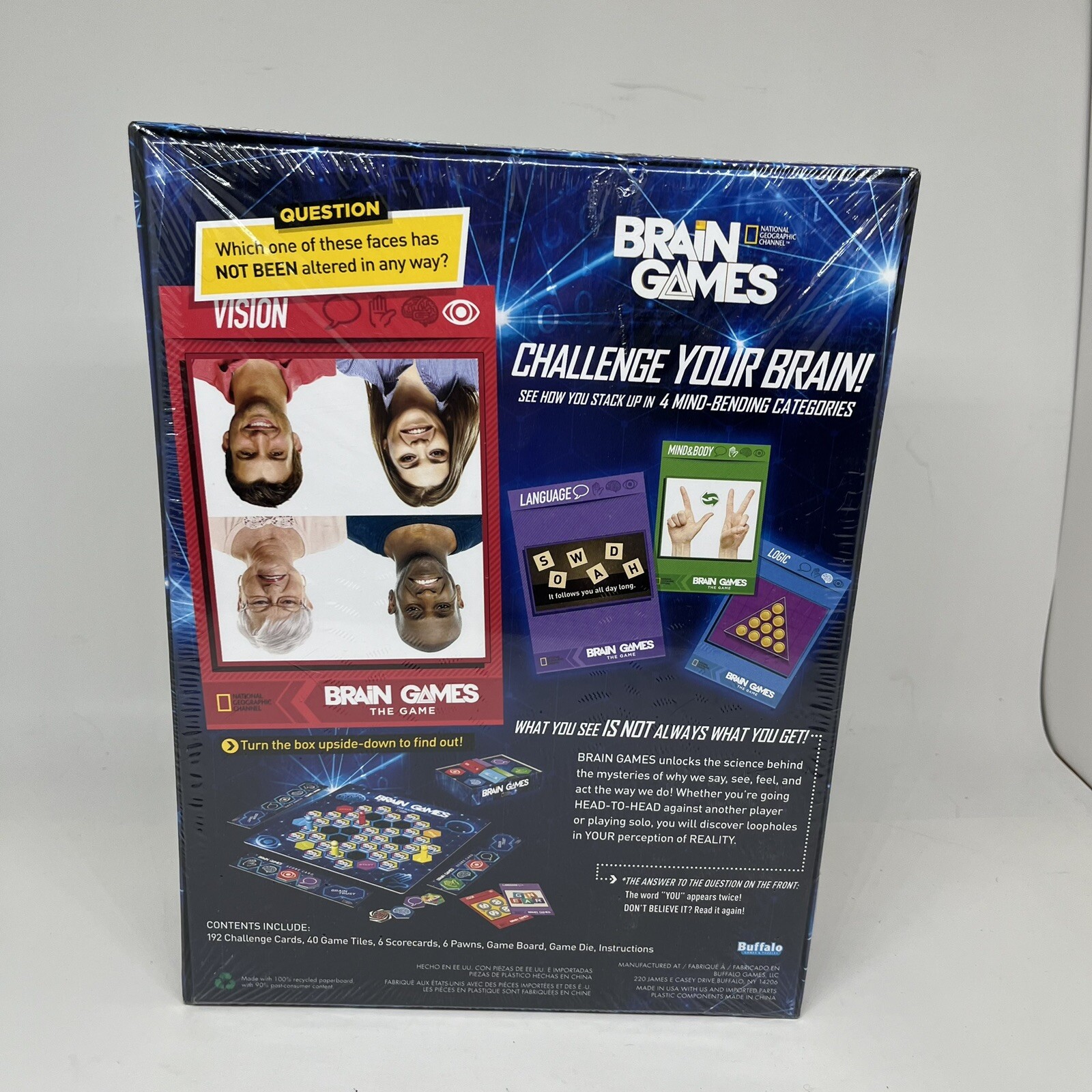 National Geographic Channel Brain Games The Game Board Game NEW SEALED
