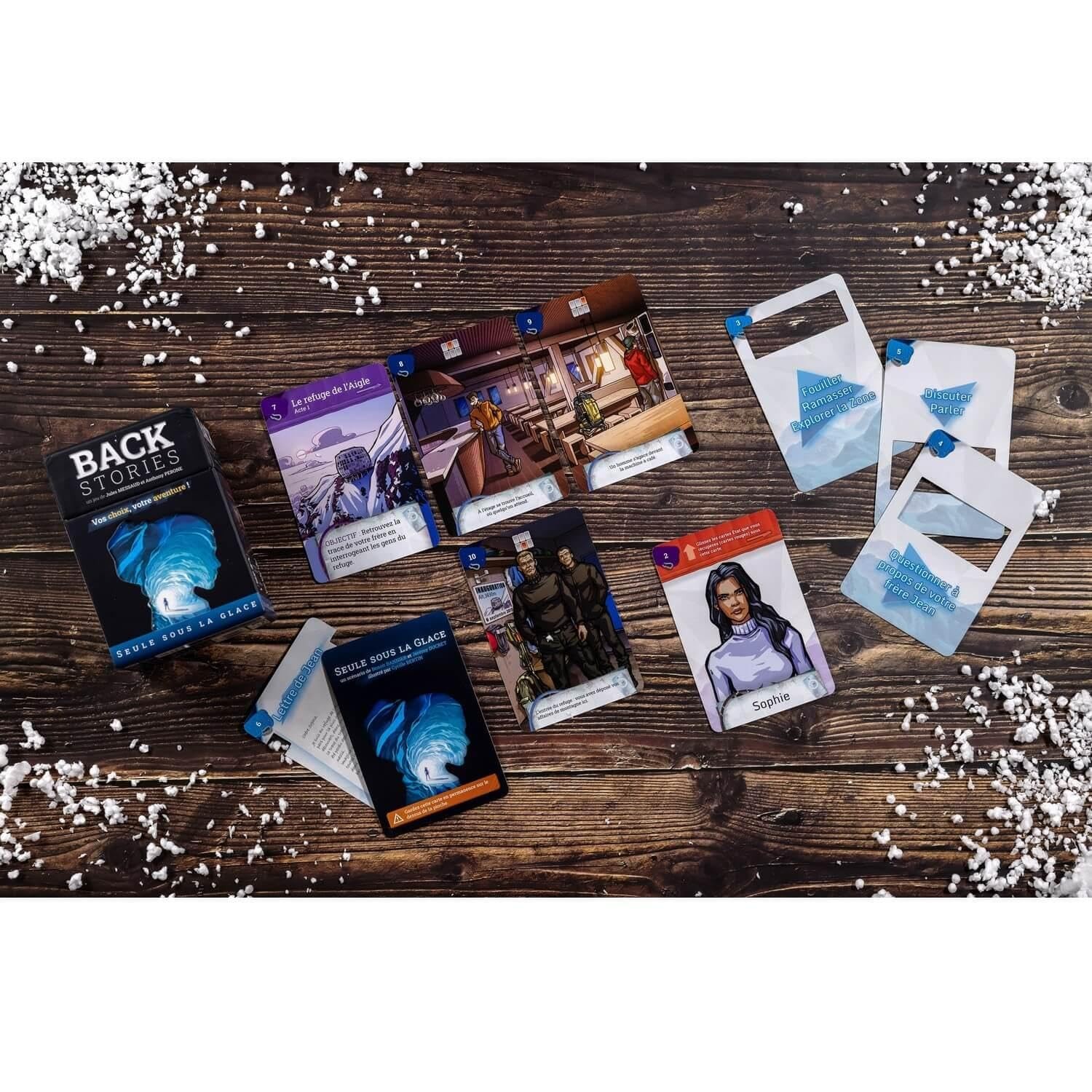 BACKSTORIES Seule sous LA Glace Jeu de société d’aventure Jeu d’exploratio…