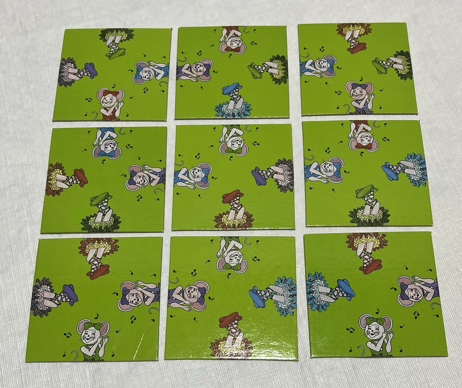 Wee Sing Melody Mouse Crazy Game Vintage 1991 Tile Match Up Game For All Ages