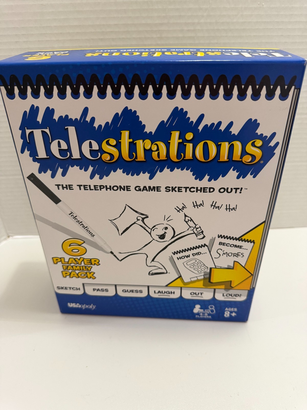 Telestrations The Telephone Game Sketched Out 2014 4-6 Players 8+Ages Complete