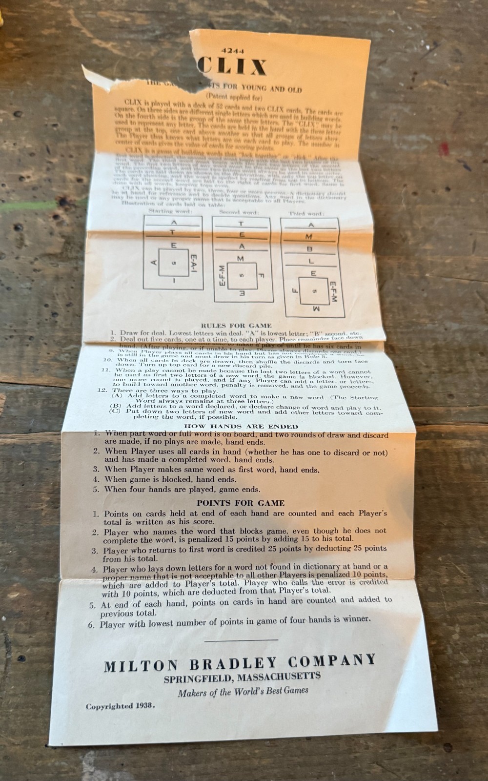 The Game of Wits CLIX – 1938 – Milton Bradley | RARE Find