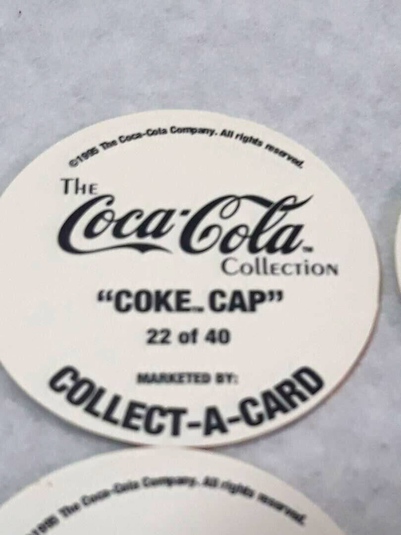 Vintage 1995 Lot of 4 Coca Cola Pogs “Coke Caps” ~ Ships FREE