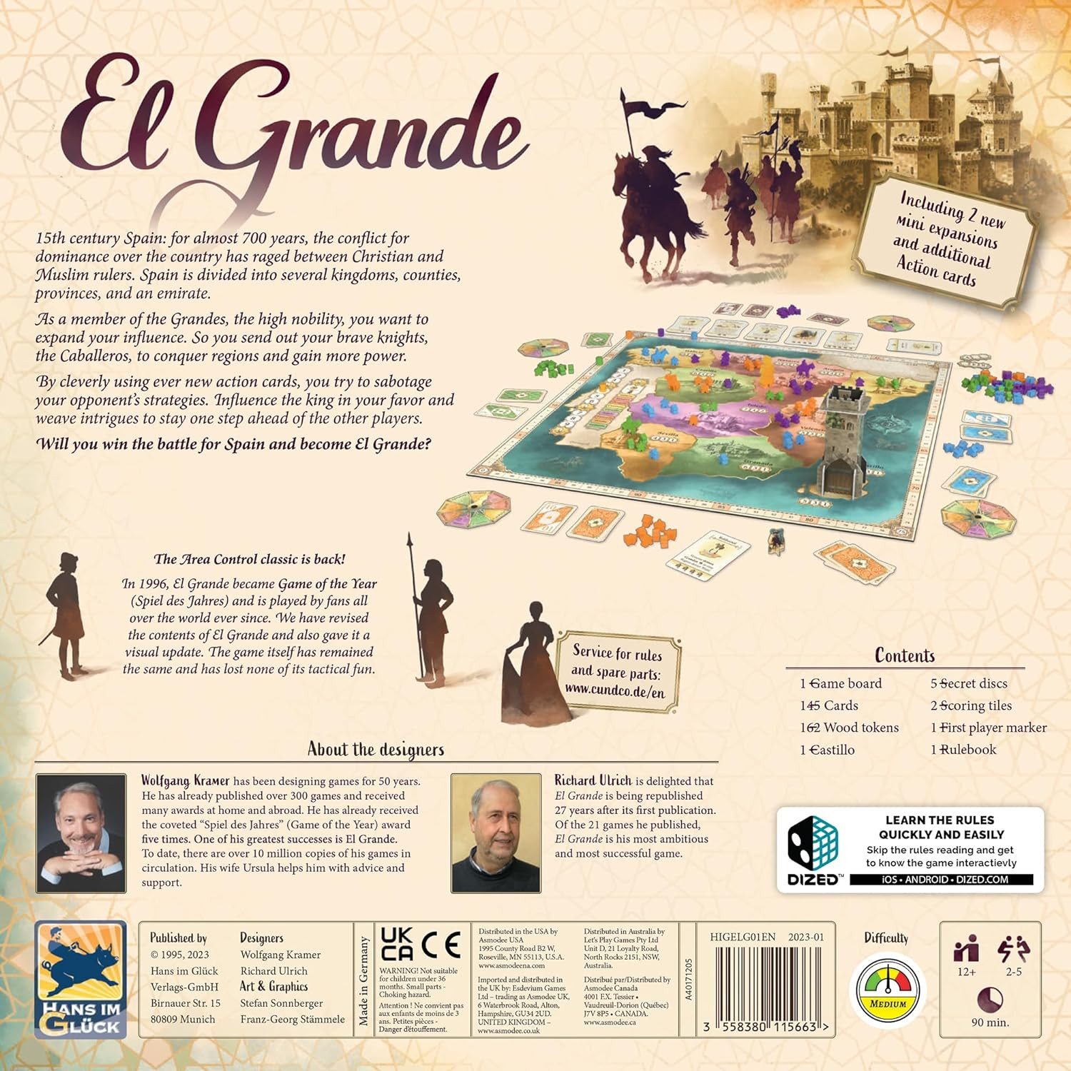 El Grande Board Game – Engage in Medieval Intrigue in 15Th Century Spain! Area C