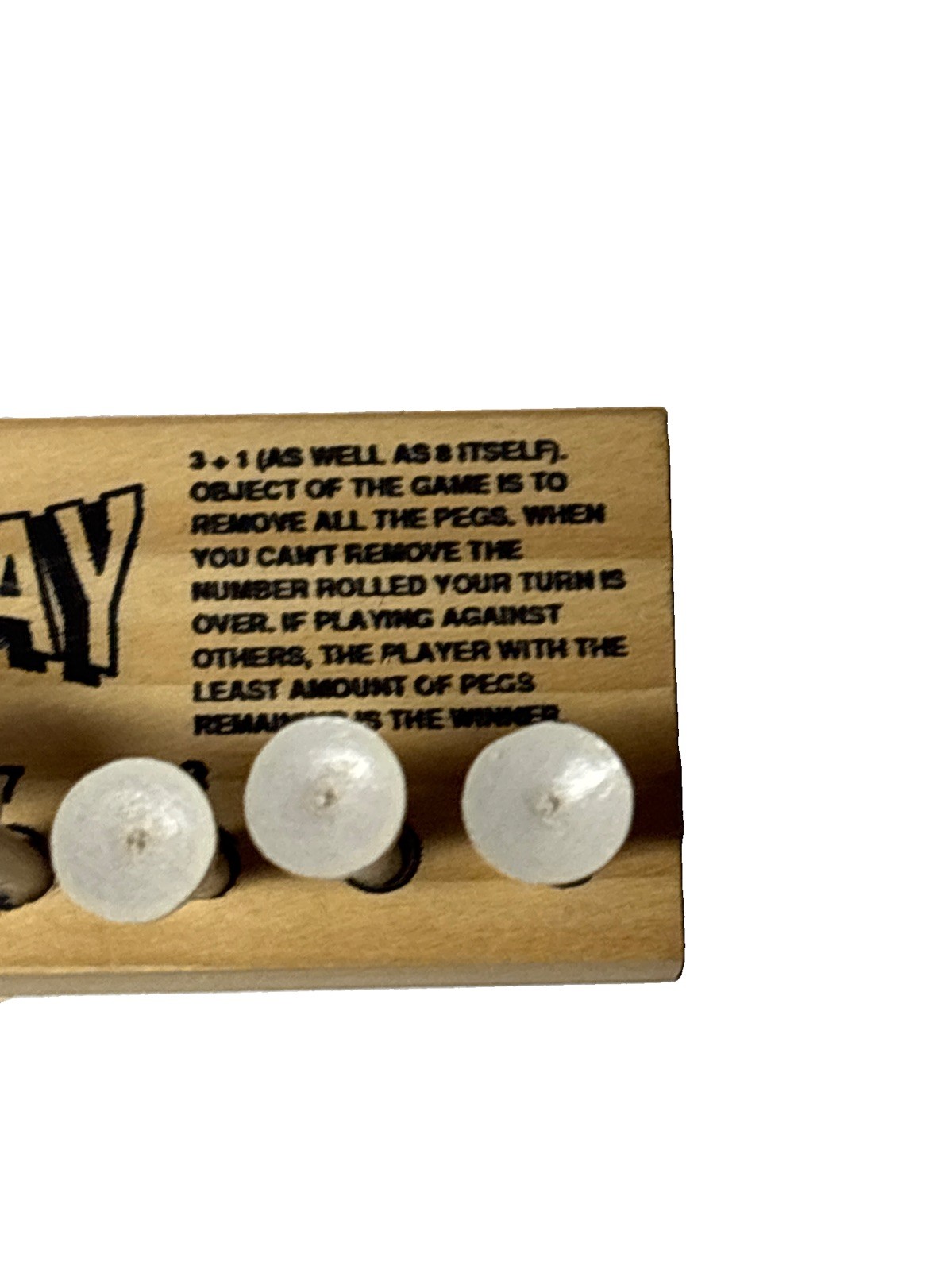Brain Teaser IQ Tester Wood Peg Games Set Of 2