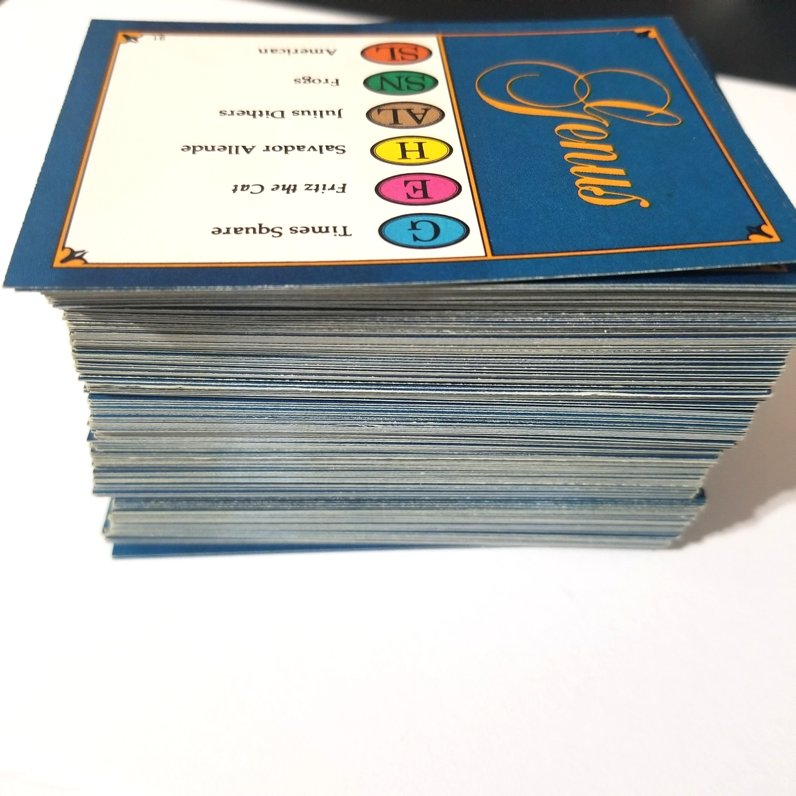 Trivial Pursuit Original Genus Edition – 200 Cards Only –Vintage Replacement