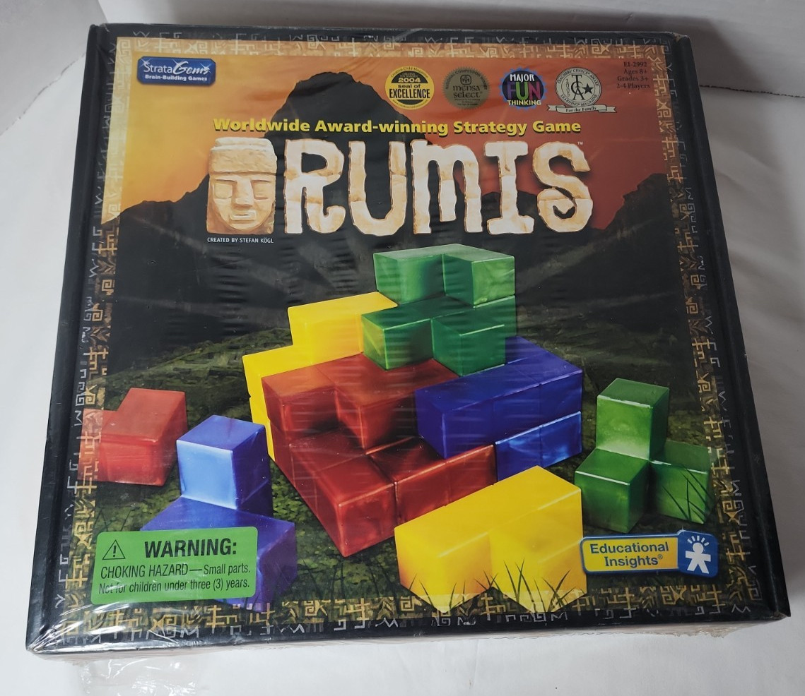 RUMIS – Worldwide Award-Winning Strategy Game Educational Insights *NEW/SEALED*