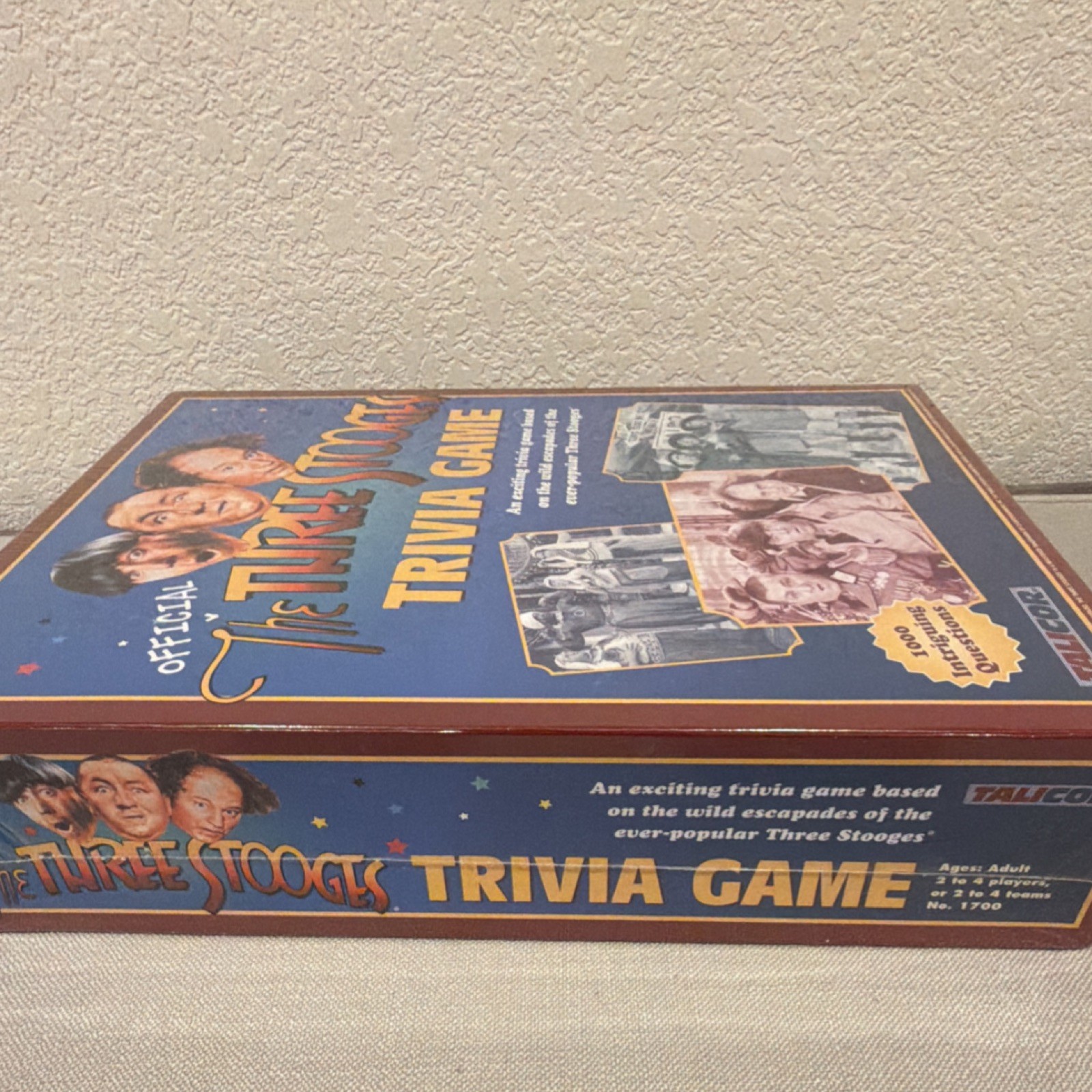 The Official Three Stooges Trivia Game Factory Sealed 2000 Talicor Vintage