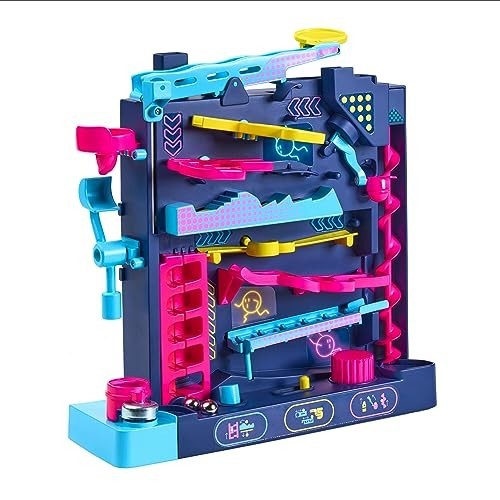 Vertical Marble Maze Game – Screwball Scramble Challenge for 1-4 Players, Ages 5
