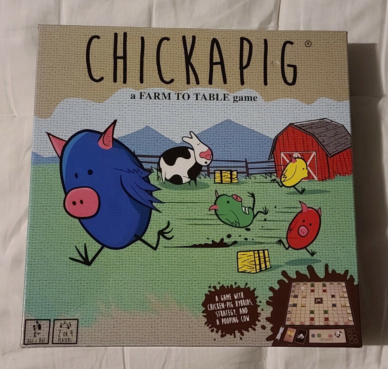 Chickapig 1st Edition A Farm To Table Board Game Wood Pieces Complete Excellent