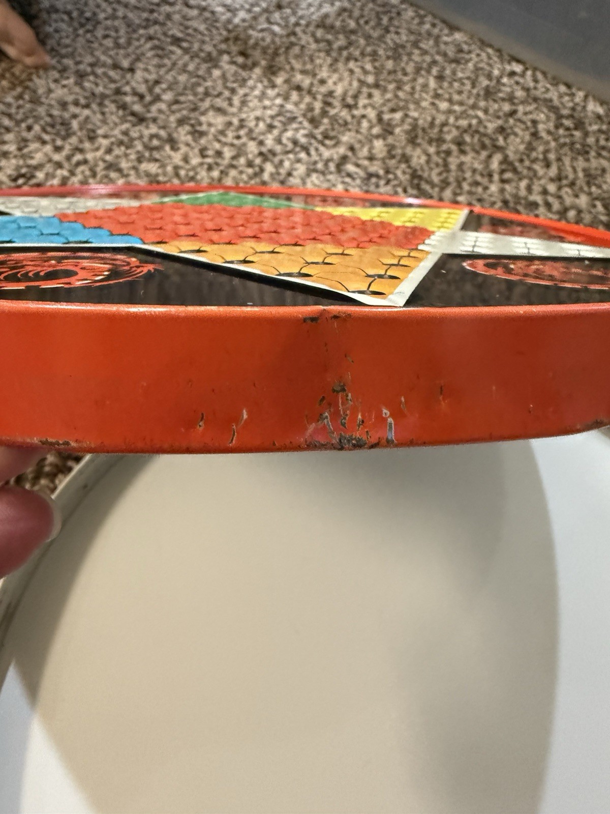 Vintage Ohio Art Chinese Checkers Tin NOT COMPLETE