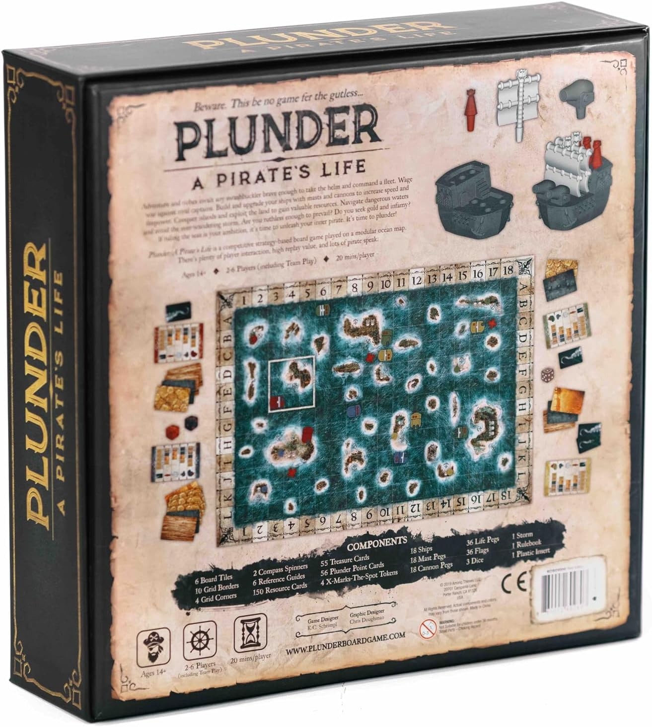 Plunder A Pirate’s Life – Family Board Game for Adults and Kids Strategy Board