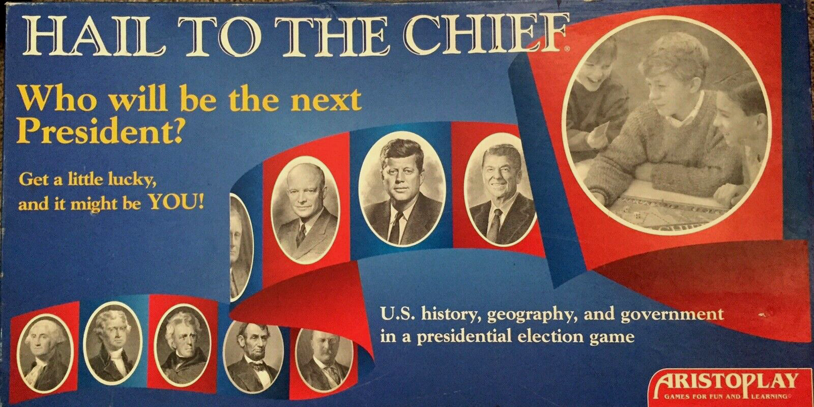 Hail To The Chief Board Game Aristoplay 1995 Presidents