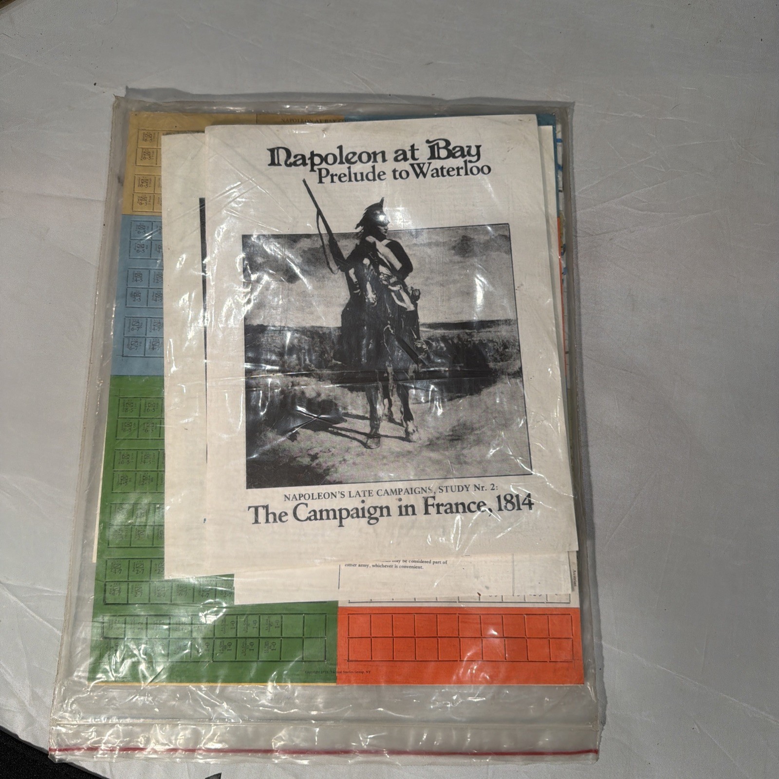 1814 Napoleon at Bay: Prelude to Waterloo Wargame, Tactical Study Group Unpunche
