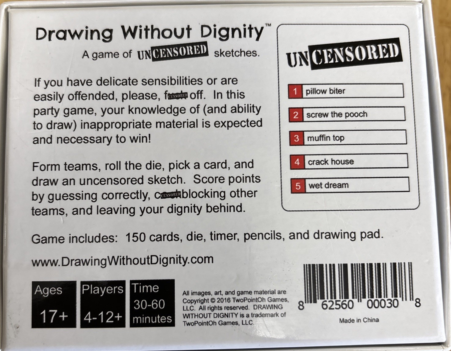 NEW / SEALED Drawing Without Dignity – Adult Party Game of Uncensored Sketches